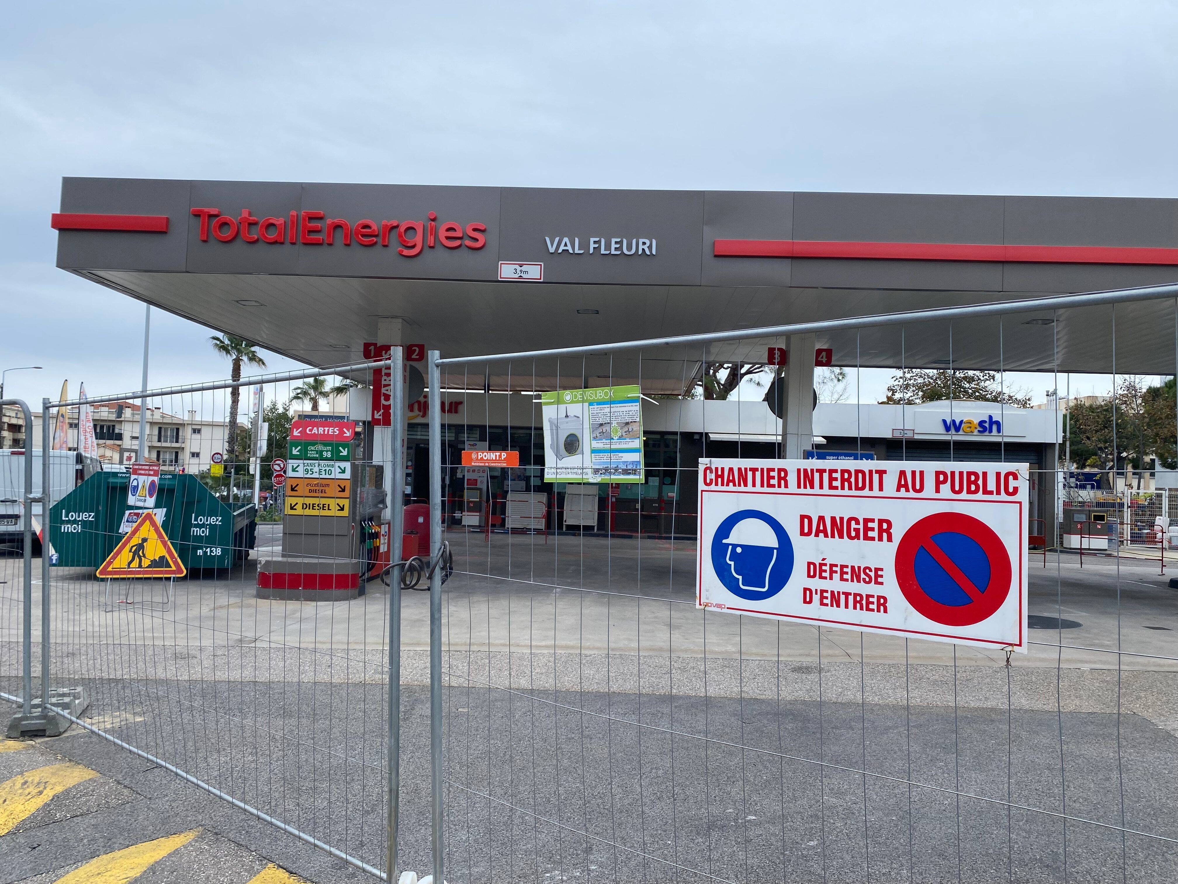 Pourquoi la station-service du Val Fleuri à Cagnes-sur-Mer est fermée?