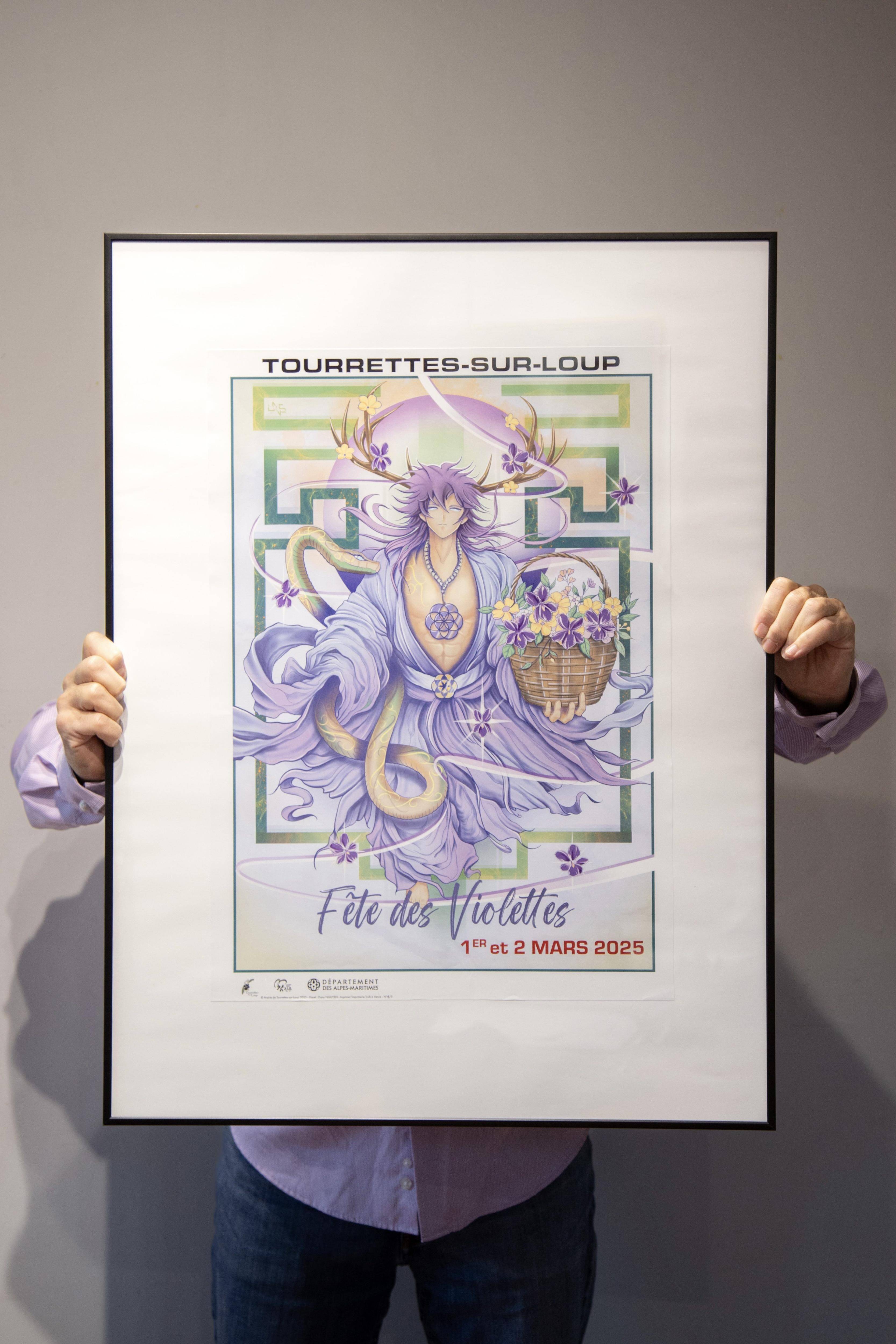 On sait à quoi ressemble l'affiche de la fête des violettes 2025 à Tourrettes-sur-Loup
