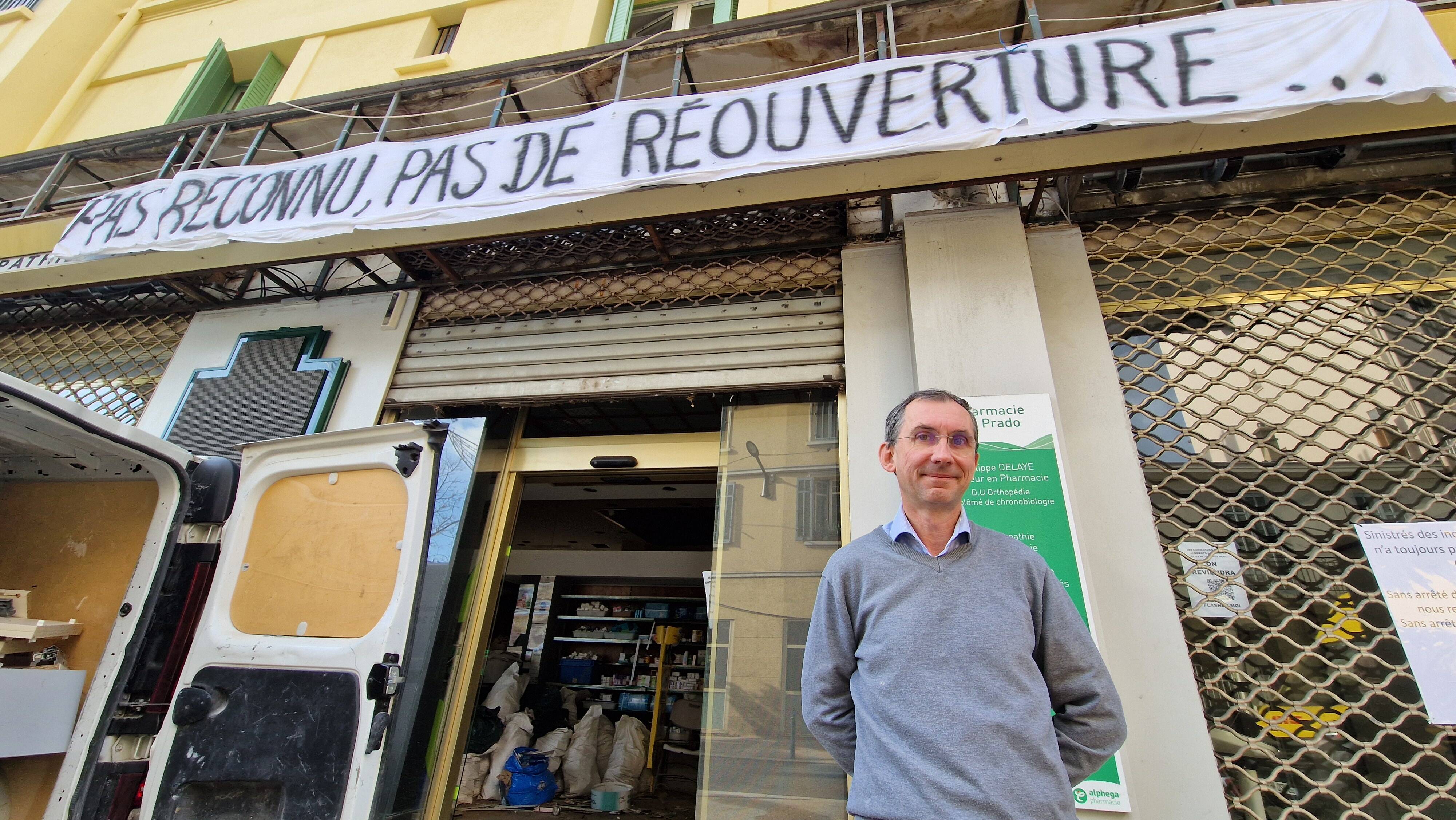 Pas reconnue en état de catastrophe naturelle deux mois après les inondations, cette pharmacie de Cannes se bat pour rouvrir