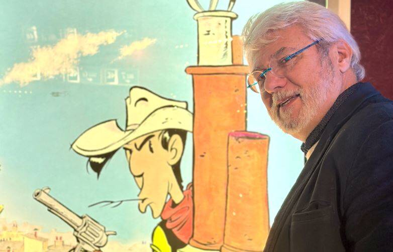 "On voulait rendre Lucky Luke plus humain": on a rencontré le dessinateur Achdé à Nice