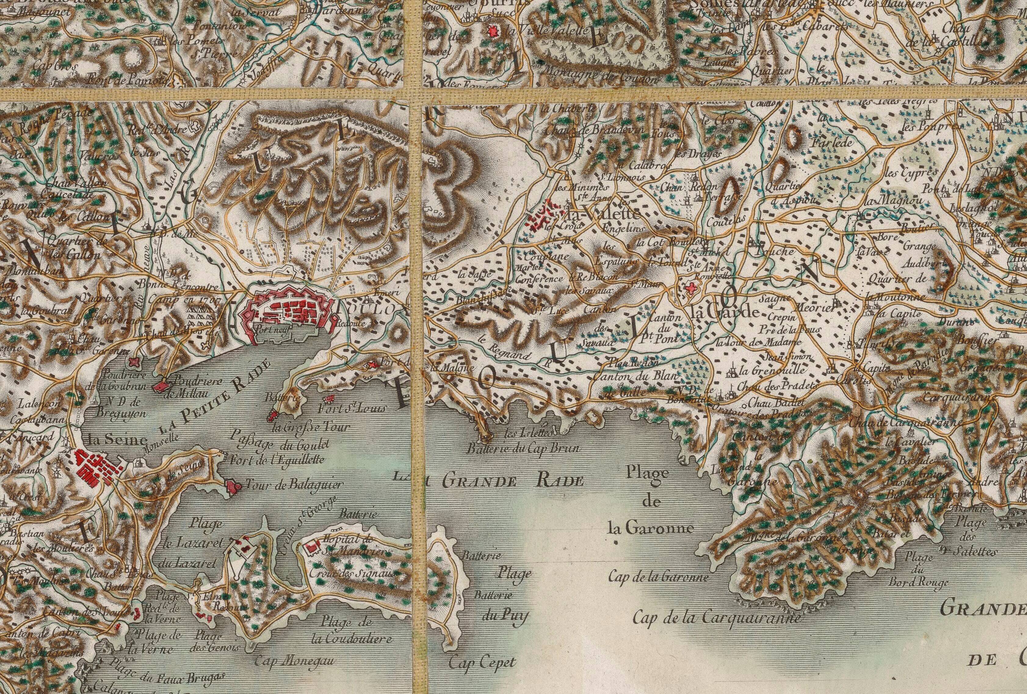 La célèbre carte de Cassini vient d'être mise en ligne: voici à quoi ressemblait Toulon il y a 250 ans