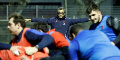 Fabien Galthié et le staff des Bleus s'invitent à l'entraînement du club de La Seyne, en Fédérale 1