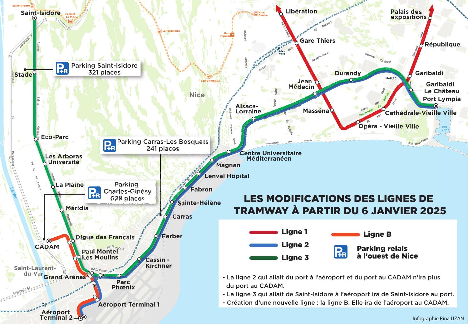 Gros changements pour les lignes de tramway à l'ouest de Nice: ce qu'il faut retenir