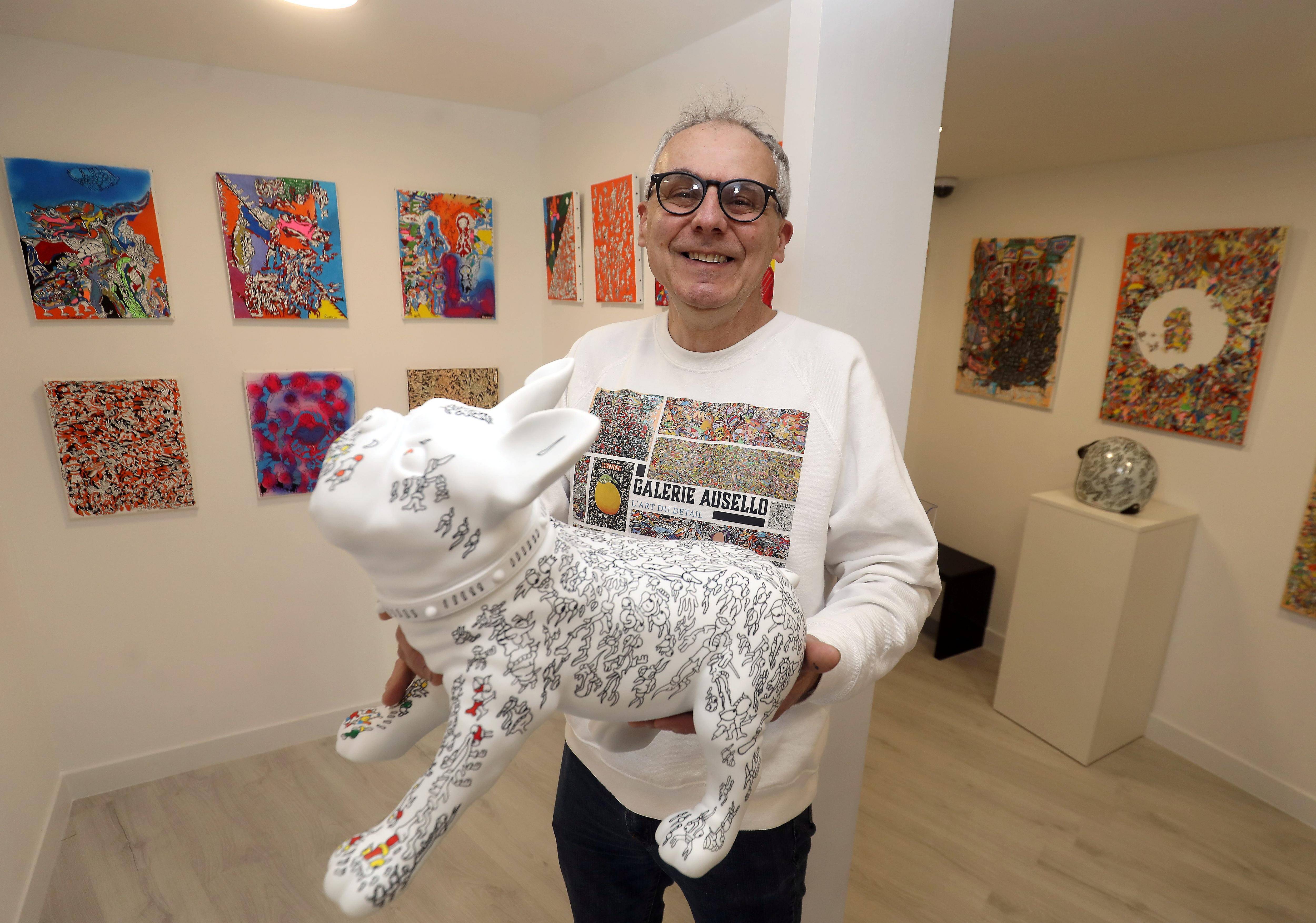 L'artiste mentonnais Christophe Ausello a inauguré sa propre galerie d'art