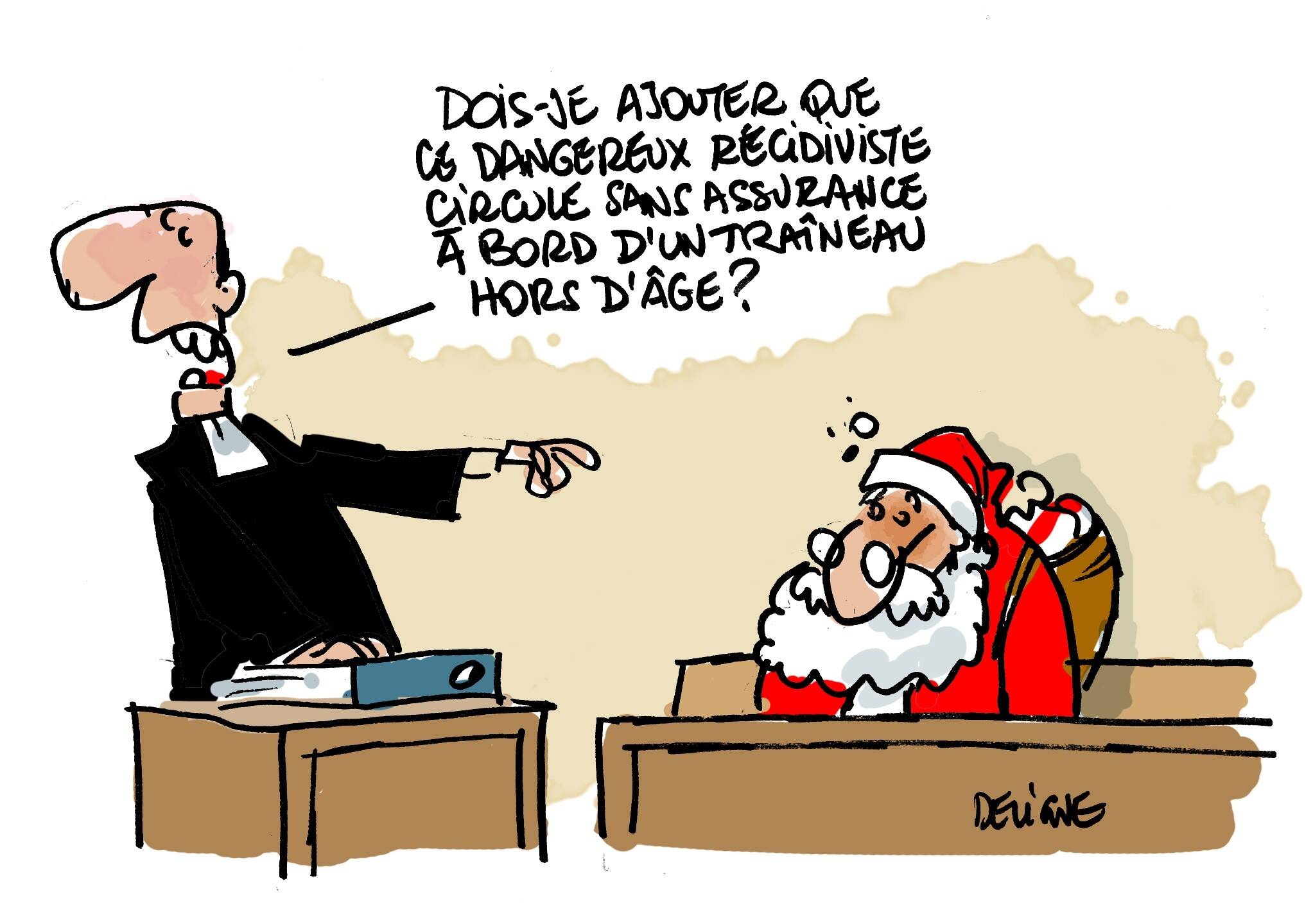 "Lui, on ne lui a jamais fait de cadeau!": on a suivi le procès du père Noël à Nice (et il n'est pas à la fête)