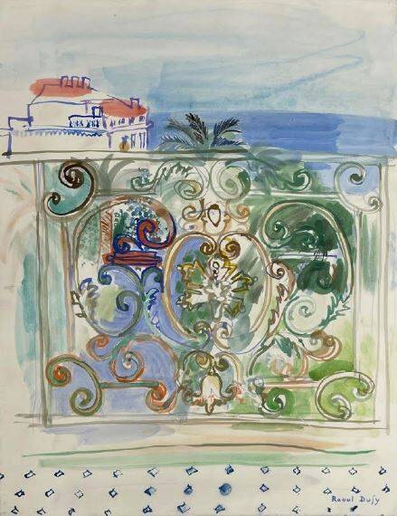 L'oeuvre Fenêtre ouverte à Cannes, 1942 de Raoul Dufy va être mis aux enchères le 30 décembre dans un célèbre hôtel de la Côte d'Azur