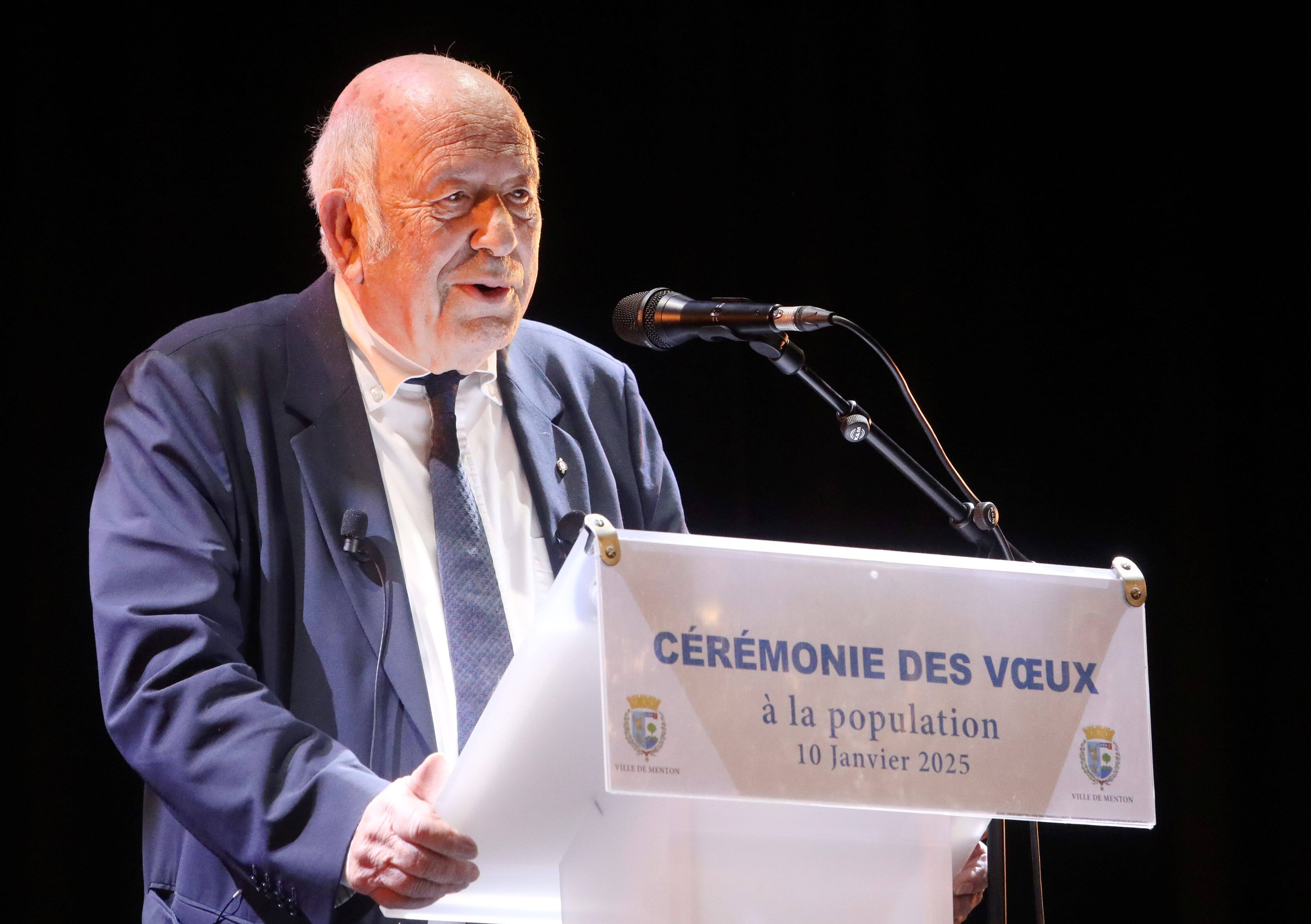 Lors de ces voeux aux Mentonnais, Yves Juhel lance ses projets et un appel à la paix pour 2025