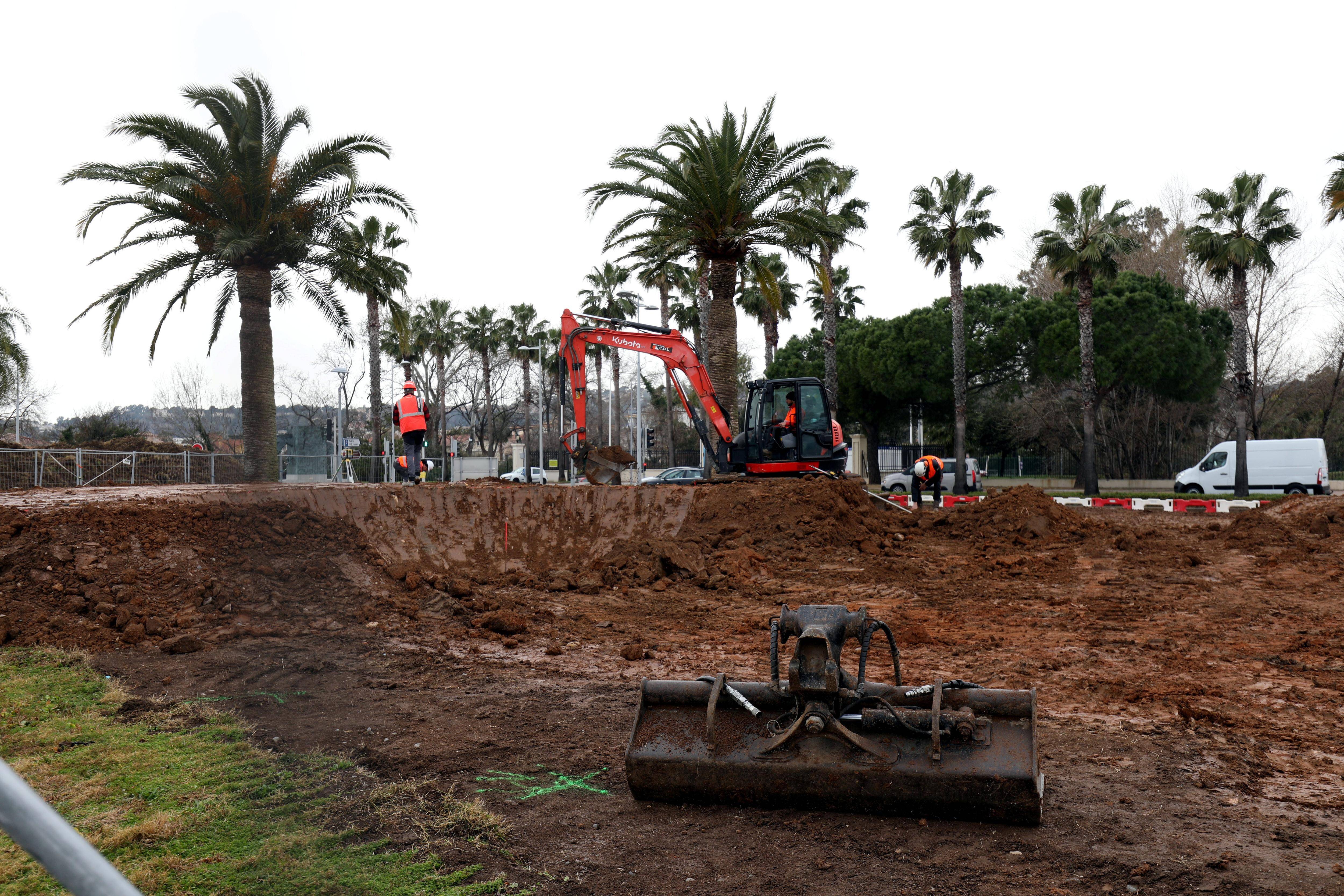 Le chantier du "pumptrack" de Cagnes-sur-Mer est officiellement lancé, il devrait durer 6 mois