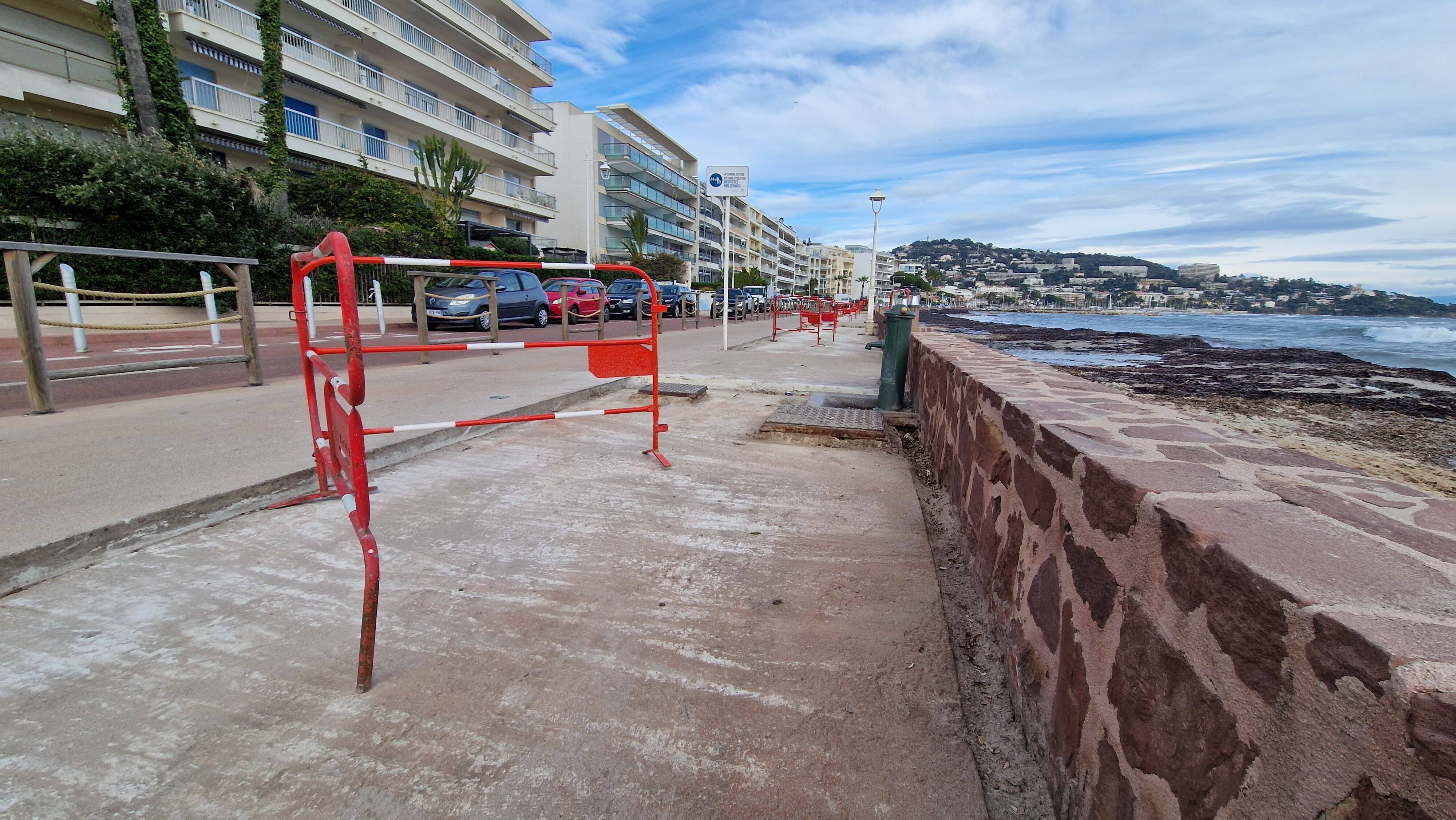 Elle s'est détériorée avec les coups de mer, la promenade de ce célèbre boulevard de Cannes rénovée