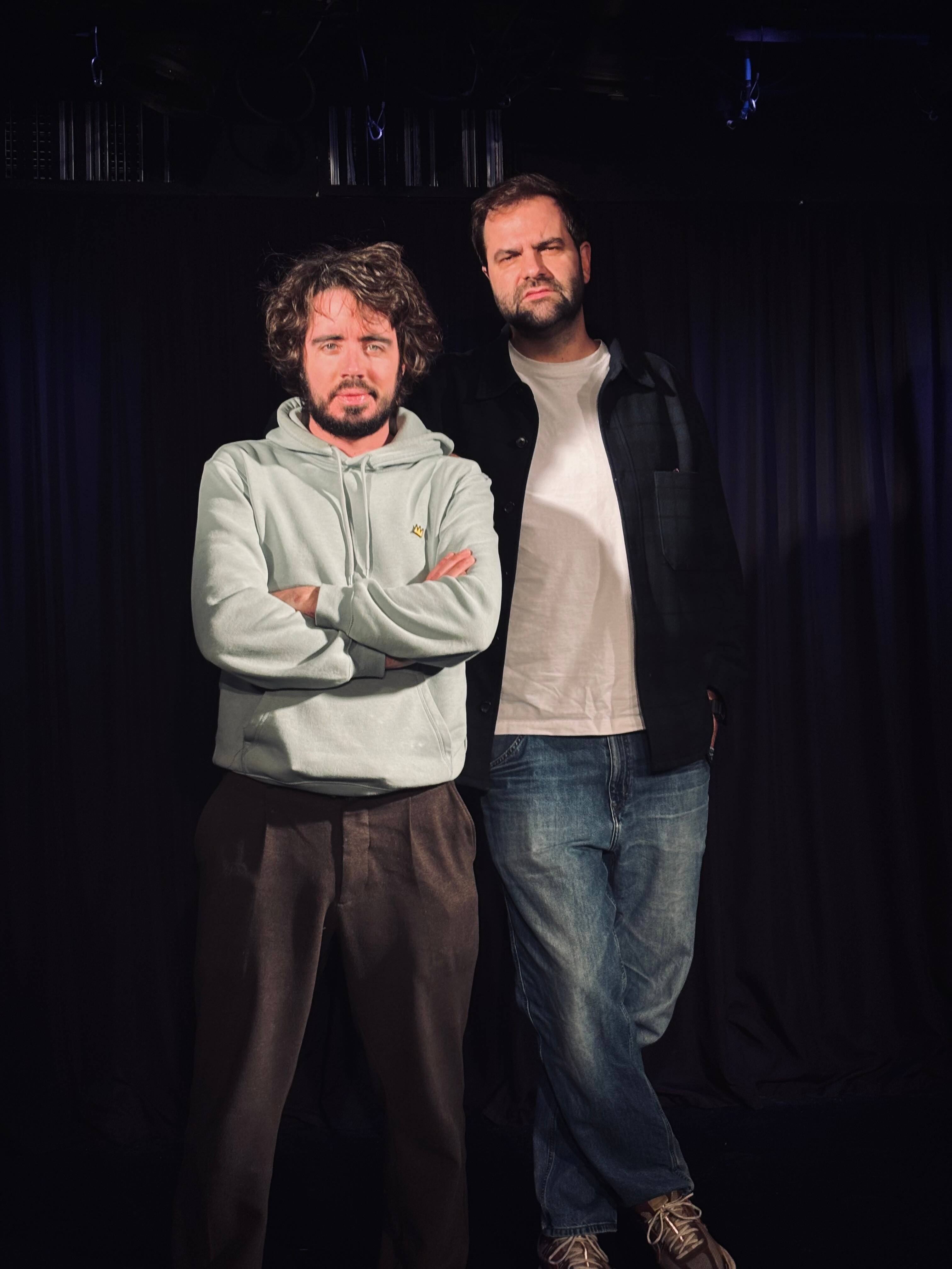 Eric et Quentin, les deux ex-compères de Yann Barthès, en "rodage" à Cogolin pour leur prochain spectacle