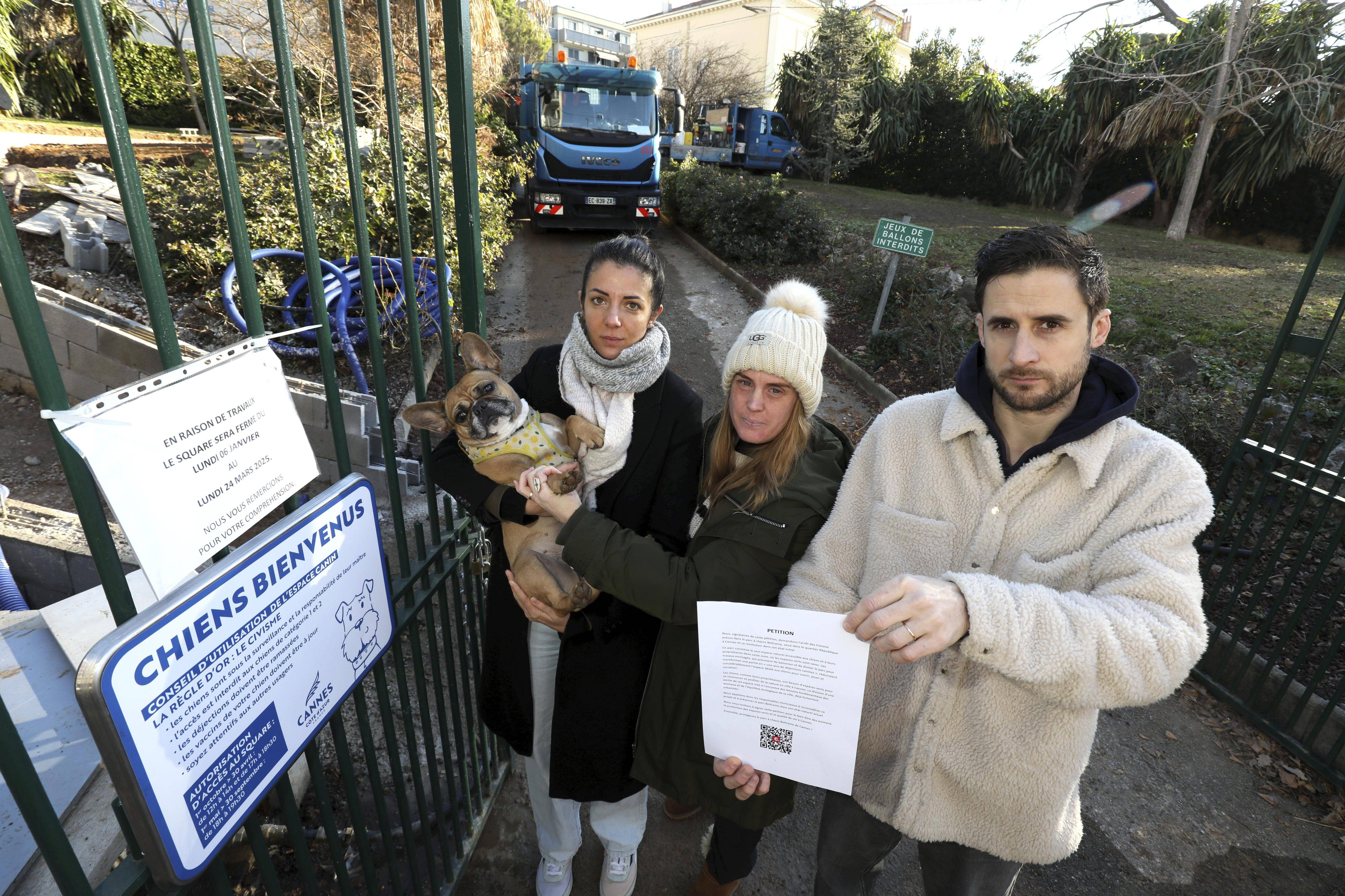 "Ça va être un parc à crottes": ces riverains se mobilisent contre les travaux de ce square de Cannes