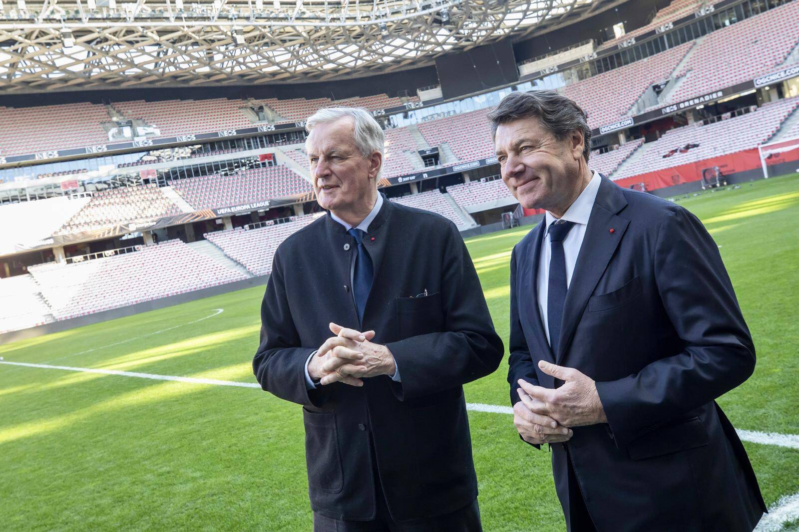 Michel Barnier a visité ce mardi à Nice plusieurs sites pressentis pour accueillir les JO d'hiver 2030