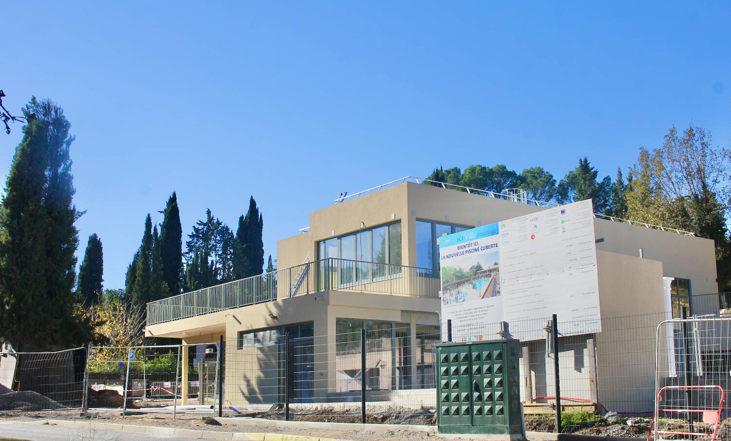 Piscine du Val de Cuberte à Valbonne: où en est sont les travaux?