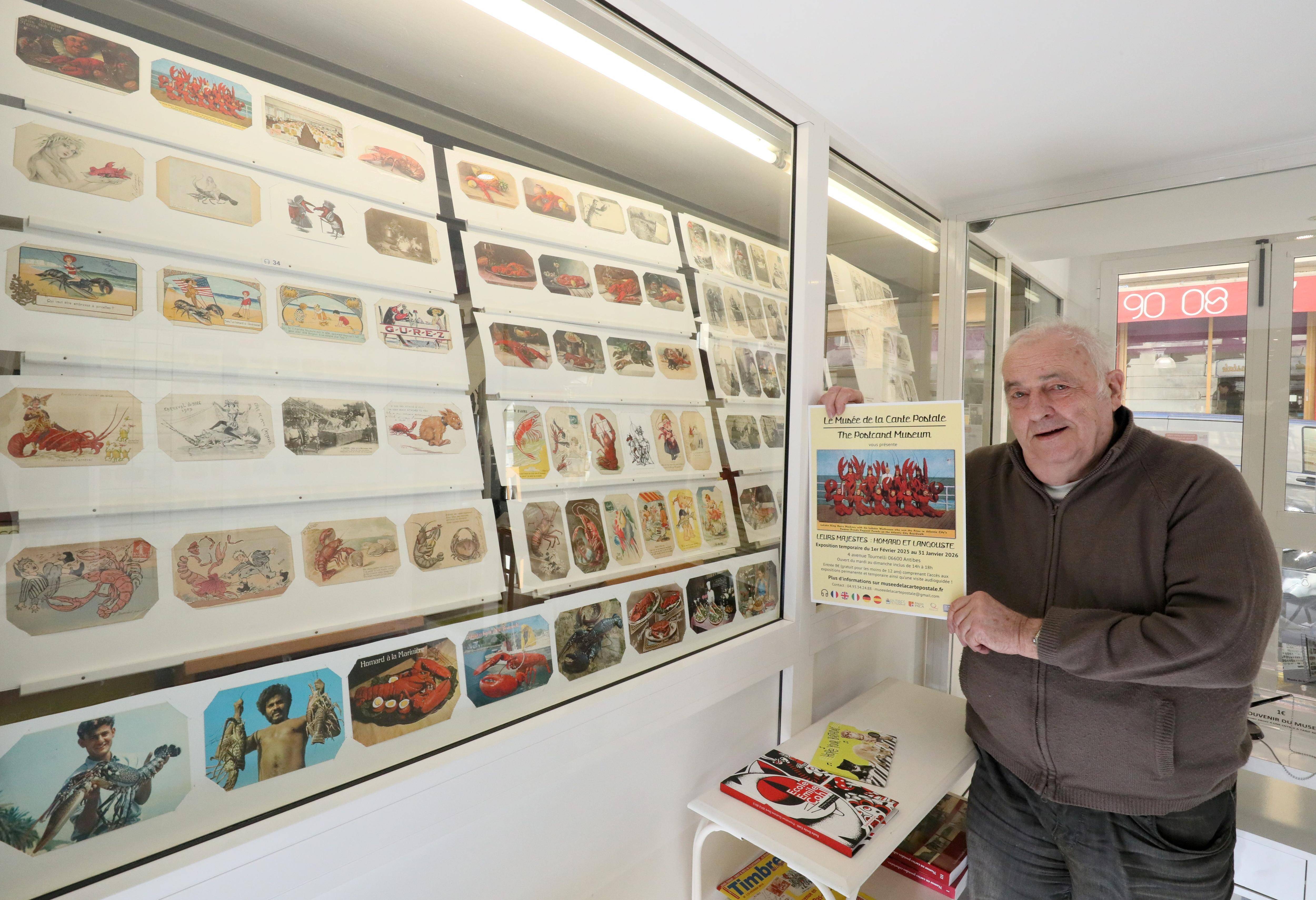 "Je trouve que c'est un thème très marrant, qui traverse les siècles": à Antibes, une exposition de cartes postales sur les homards et les langoustes