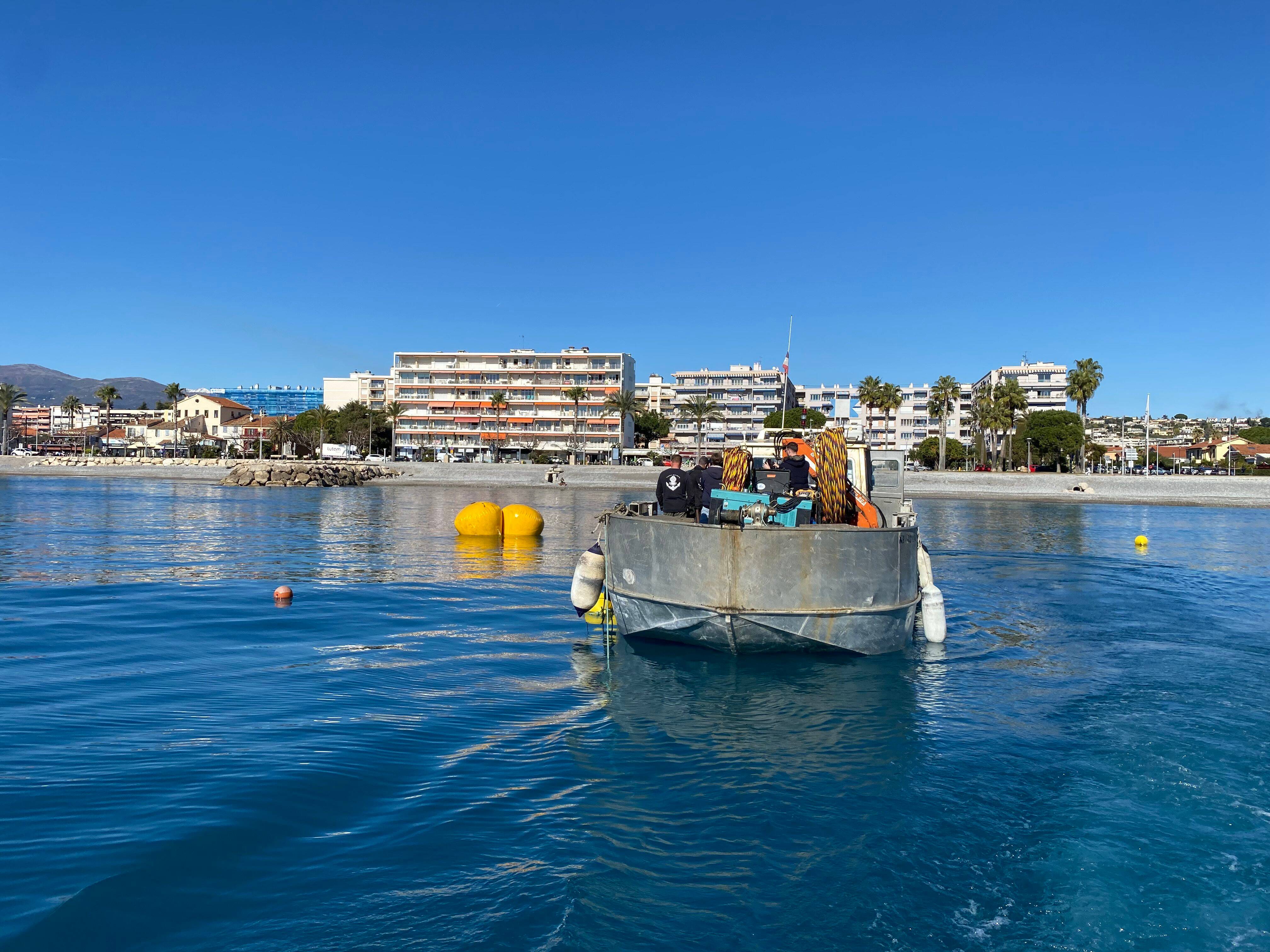 Gros nettoyage des fonds marins au Cros-de-Cagnes