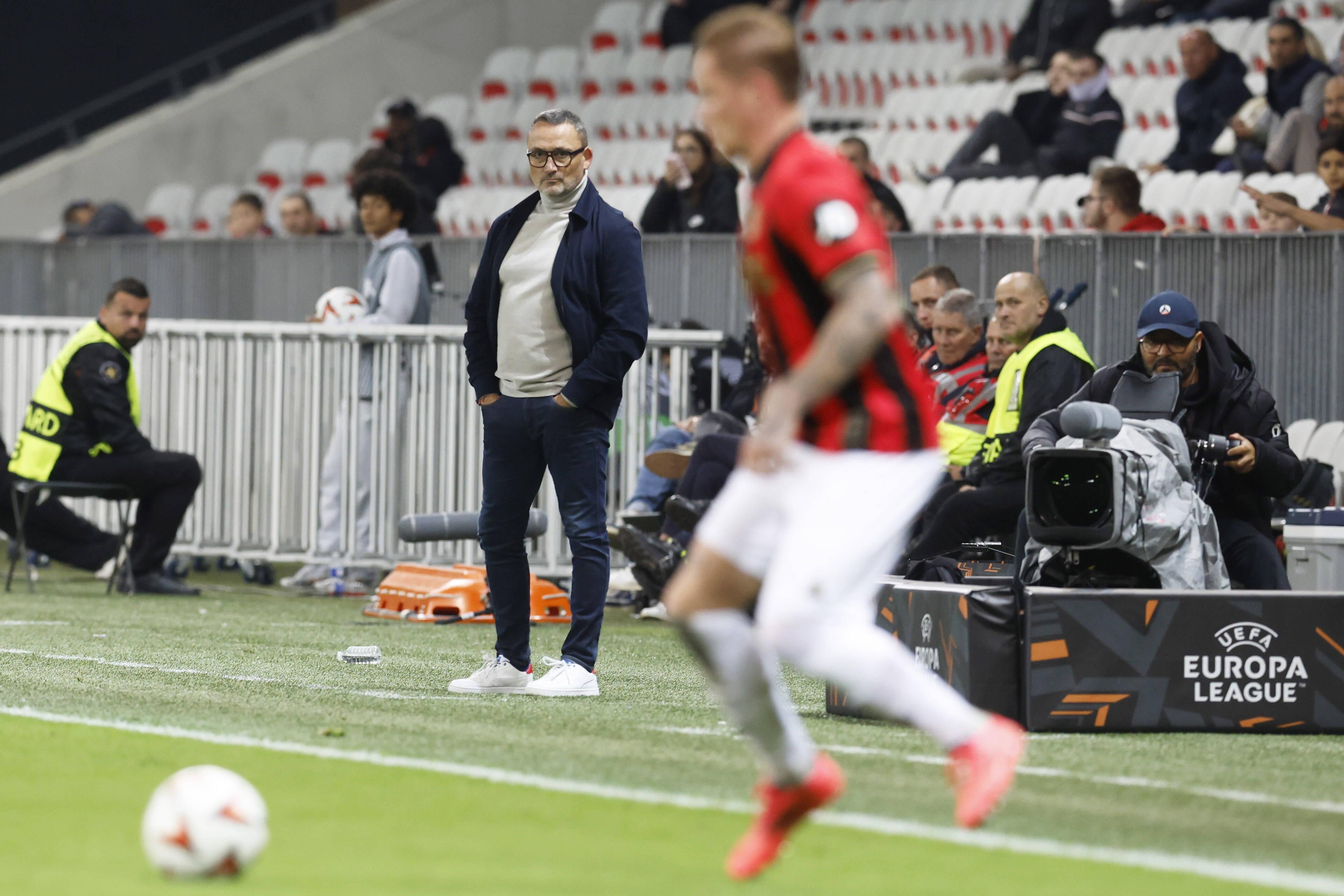 "Il n'y a pas de secret, si on veut rester là-haut": Franck Haise prône "la régularité" pour le Gym