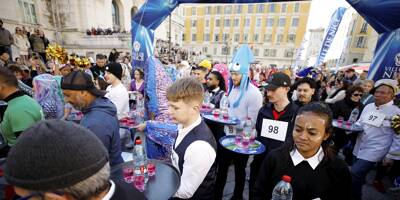 Presque 3 km dans Nice, déguisé et avec un plateau sur les bras: on vous raconte la course des garçons de café du Carnaval 2025