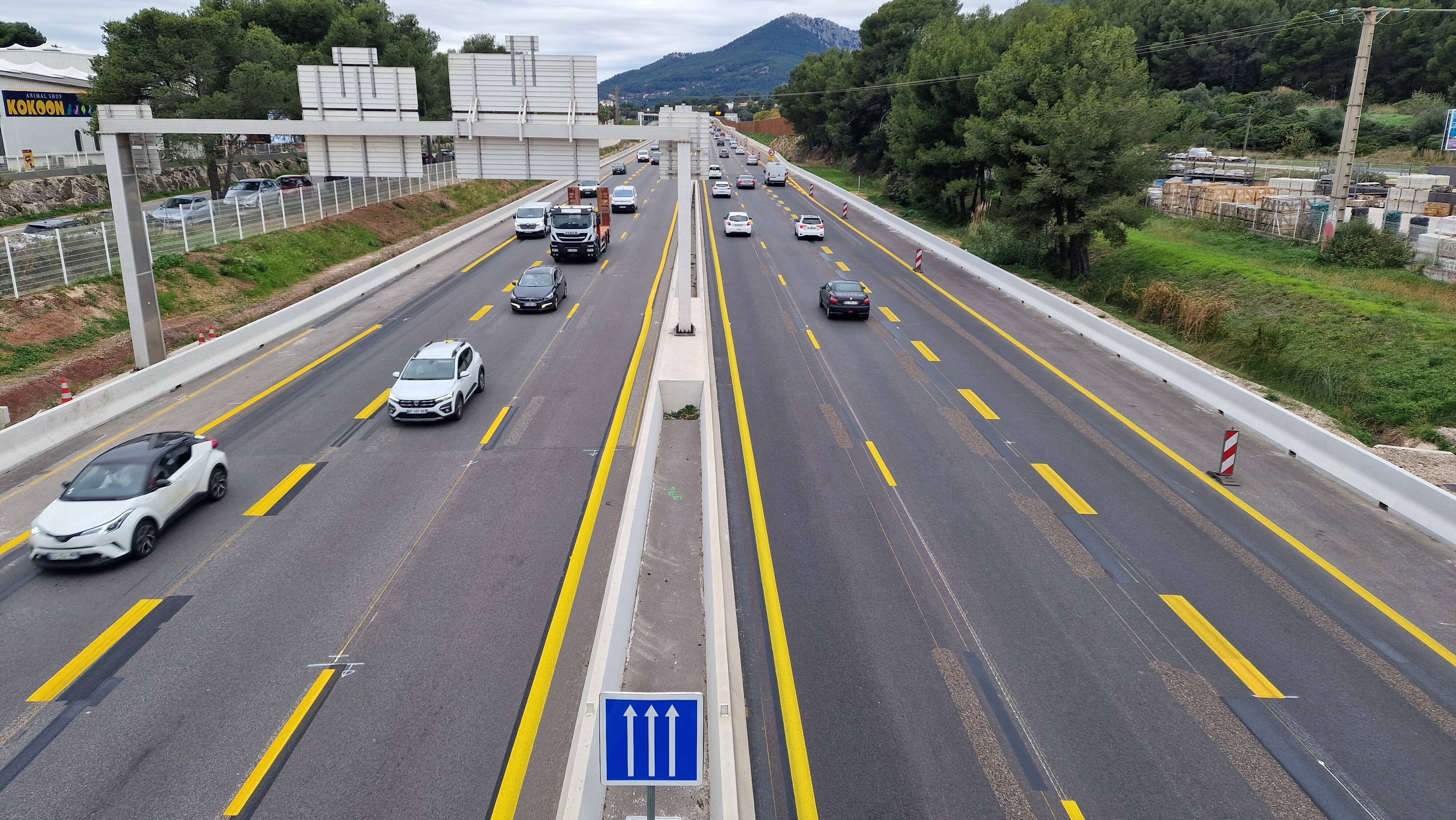 Alors, ça change quoi? Ce que vous pensez de l'autoroute A57 élargie à trois voies à la sortie est de Toulon