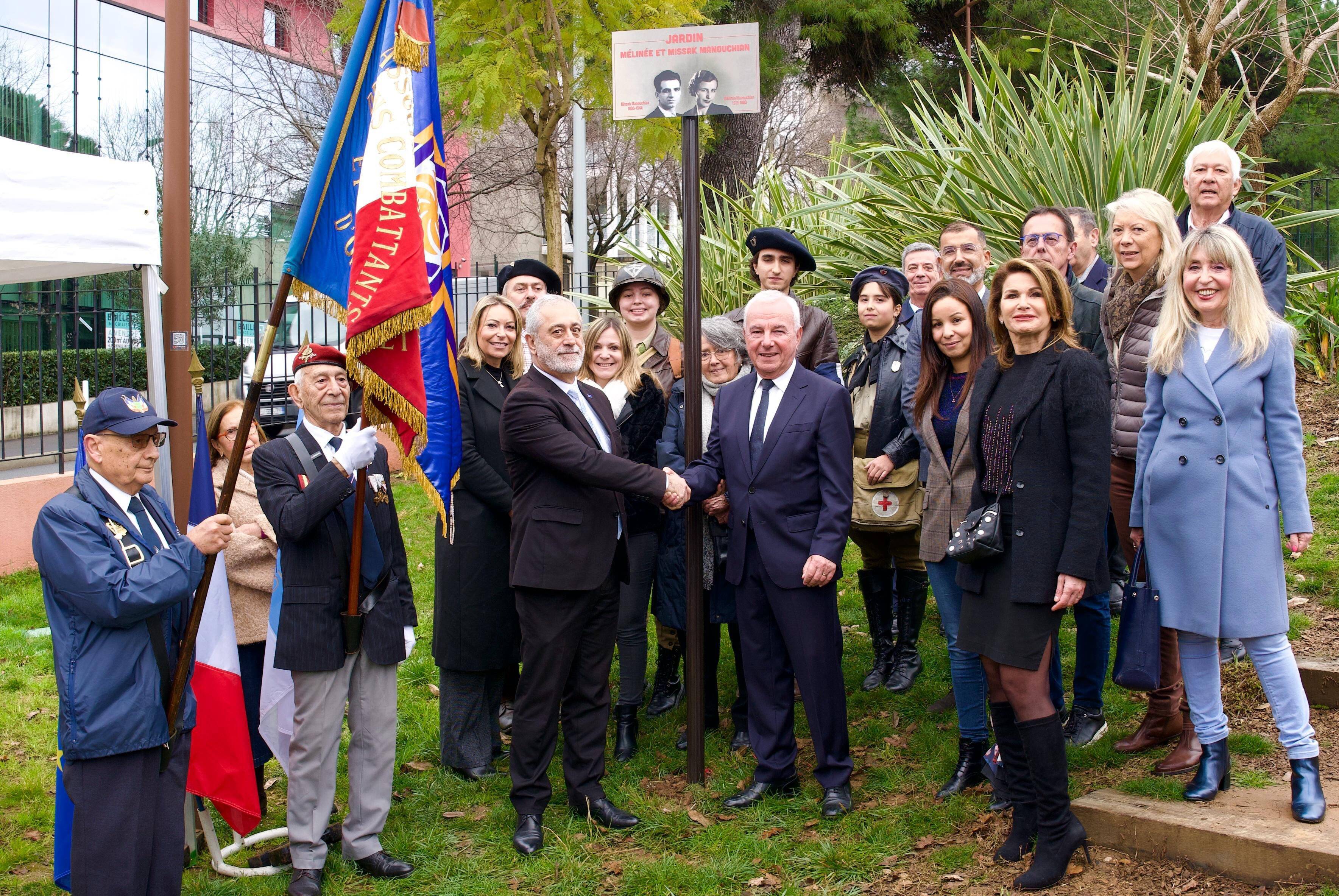 "Leur mémoire a traversé le temps": un an après leur entrée au Panthéon, Antibes nomme un jardin en l'honneur du couple Manouchian