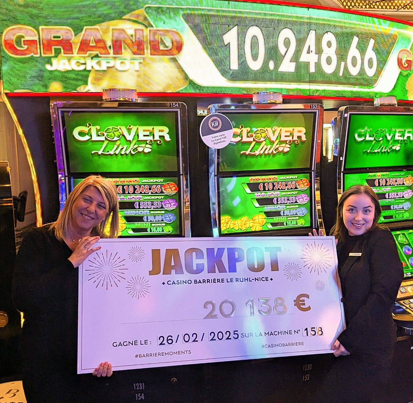 35 jackpots tombent en un après-midi dans un casino de Nice, près de 90.000 euros de gains distribués en quelques heures