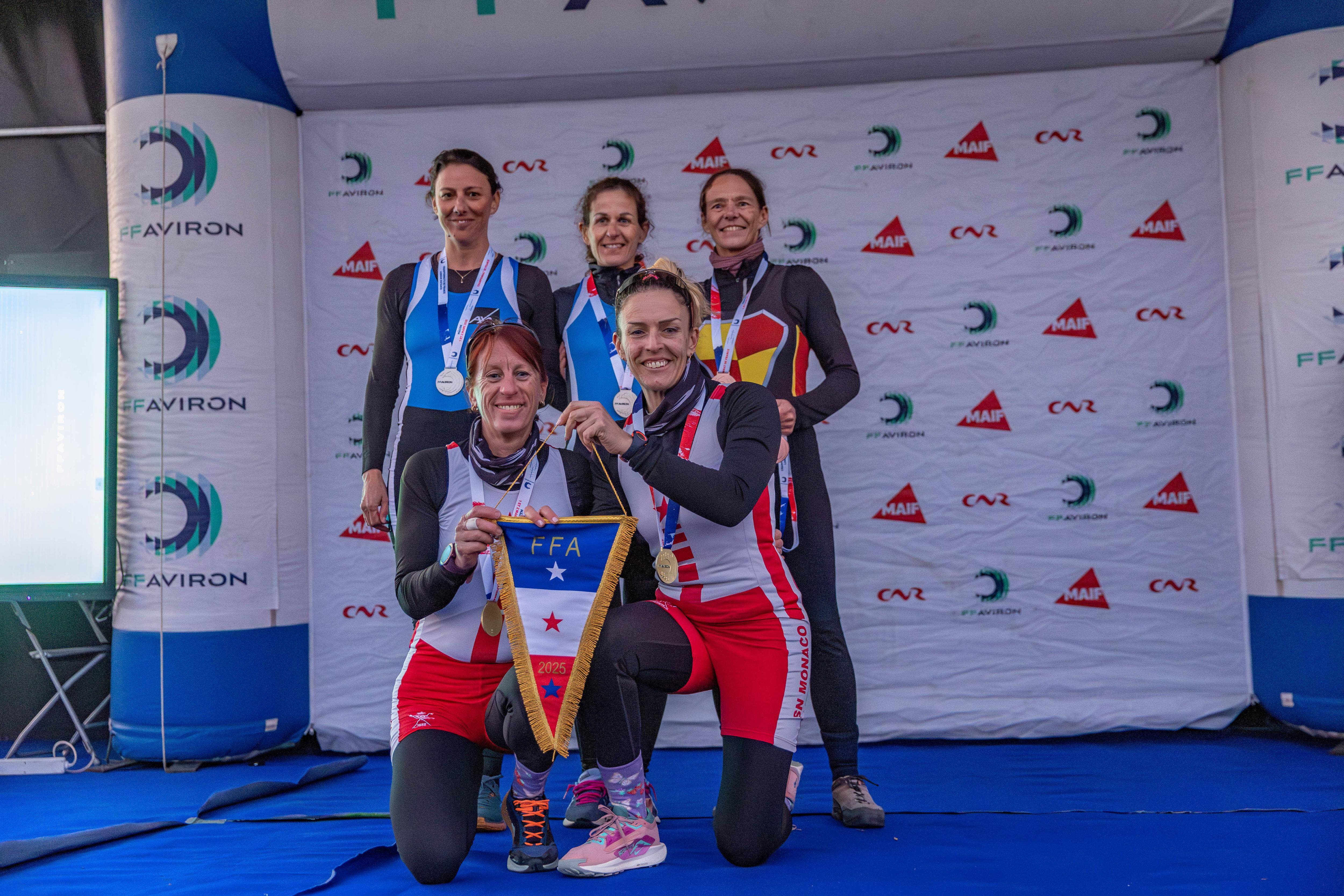 Un titre et des médaille pour les rameurs monégasques aux championnats de France d'aviron