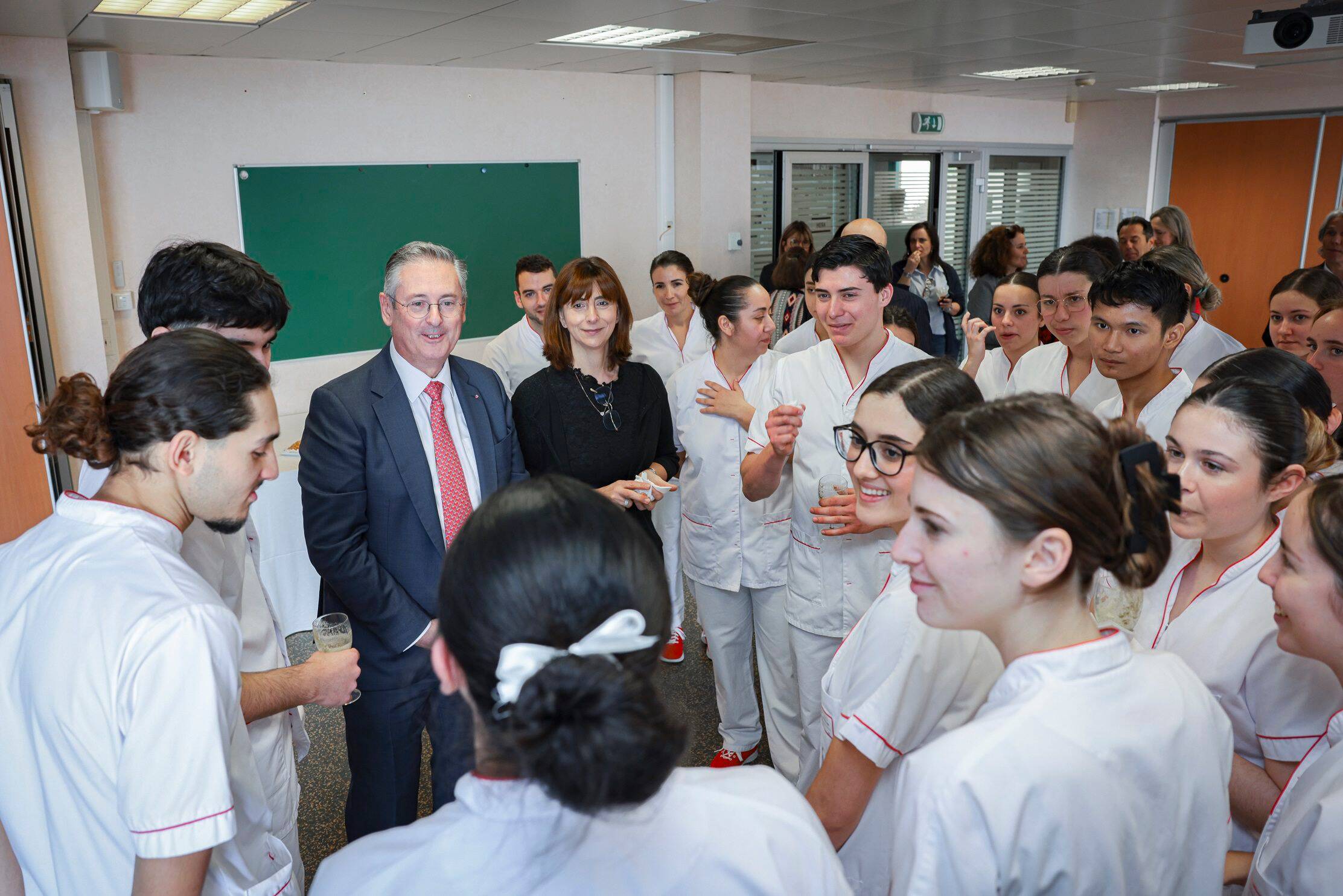 Christophe Robino, parrain de la promotion 2024-2027 des étudiants infirmiers