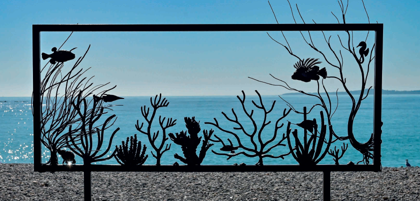 Une nouvelle oeuvre en hommage à "l'année de la mer" installée à Cagnes-sur-Mer