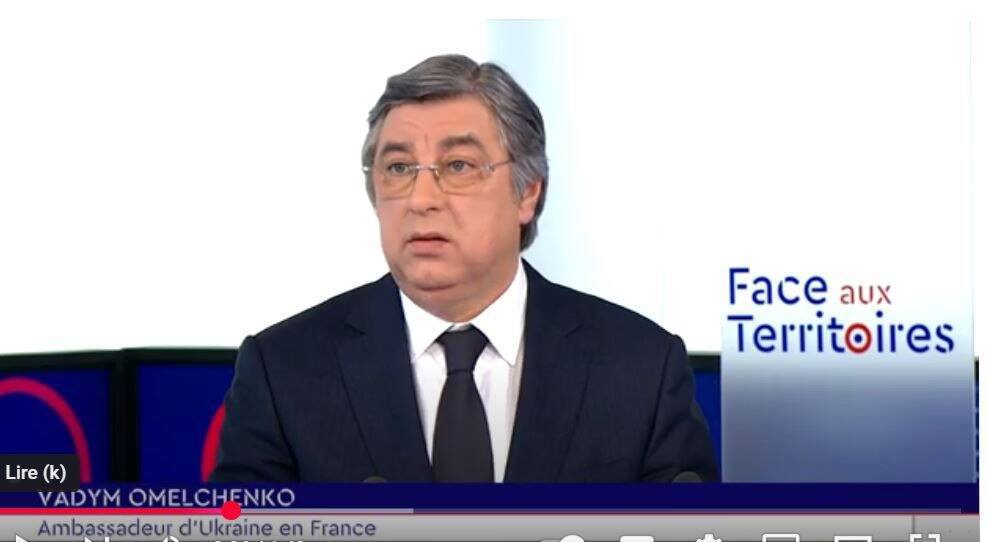 Pour Vadym Omelchenko, l'ambassadeur de France en Ukraine, "il ne peut pas y avoir de négociations sans l'Ukraine et sans l'Europe"