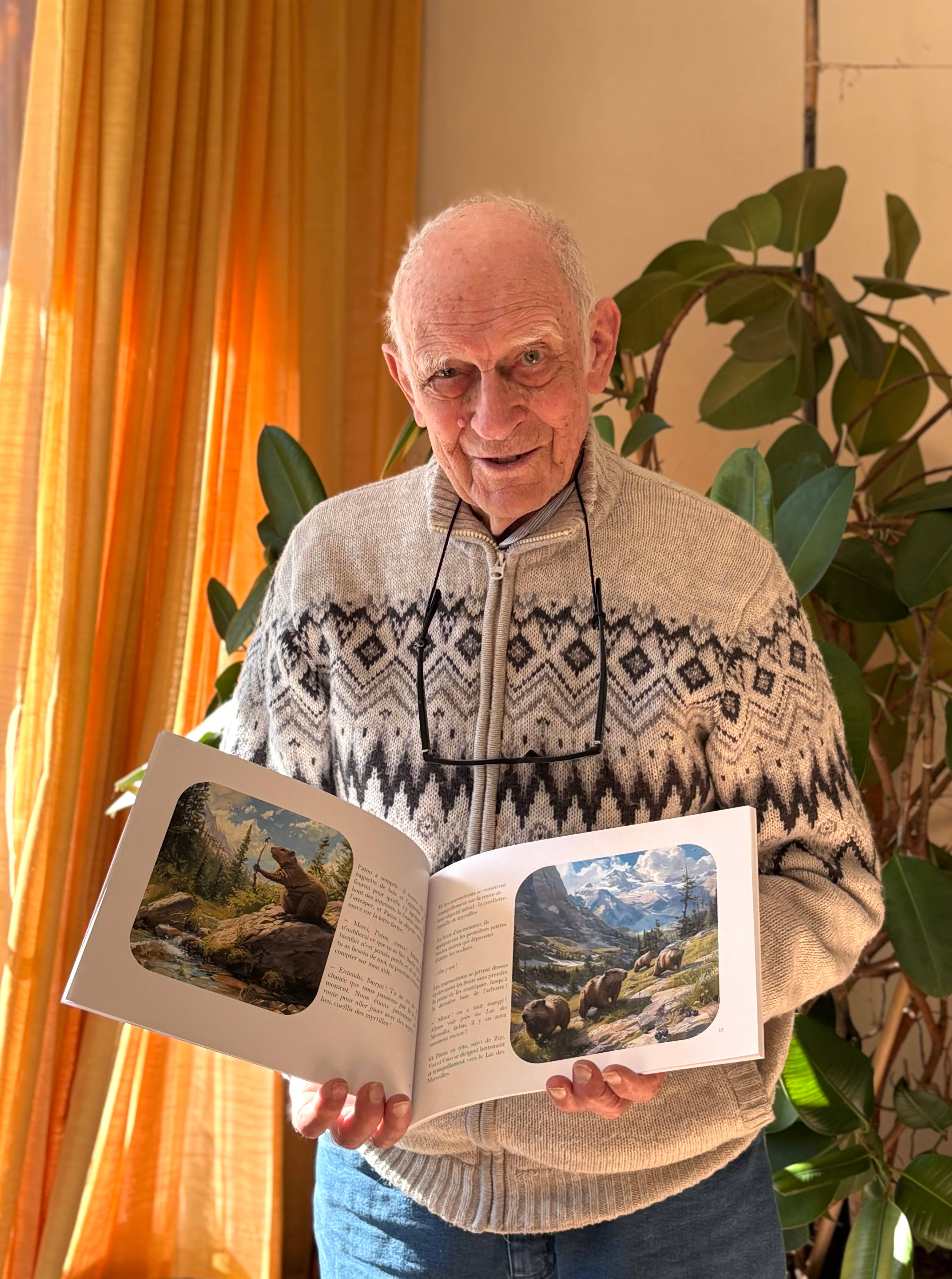 Insolite mais vrai: ce nonagénaire azuréen s'est aidé de l'intelligence artificielle pour illustrer son livre de contes