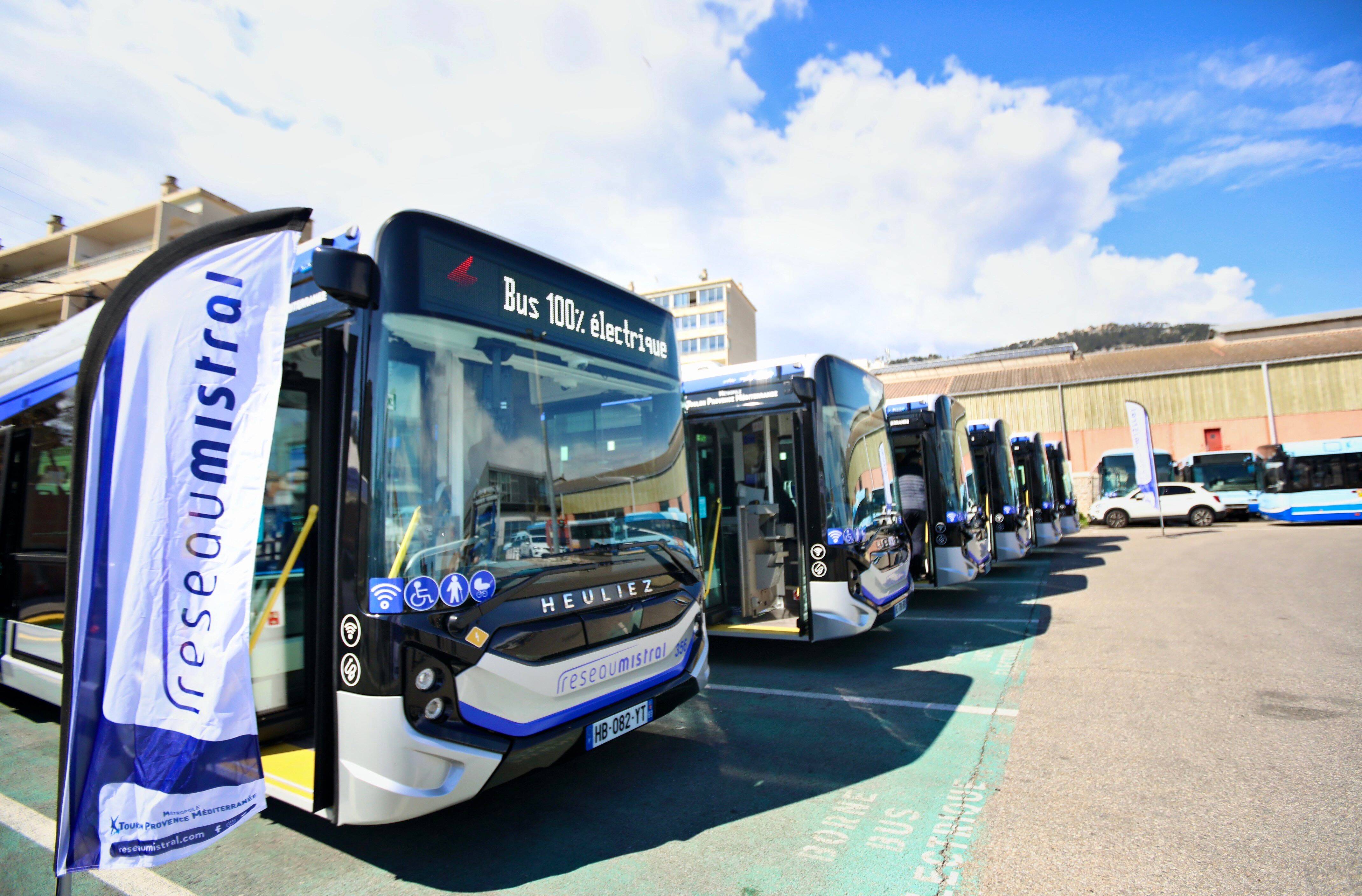 Les bus électriques du Réseau Mistral font leurs grands débuts dans la métropole toulonnaise