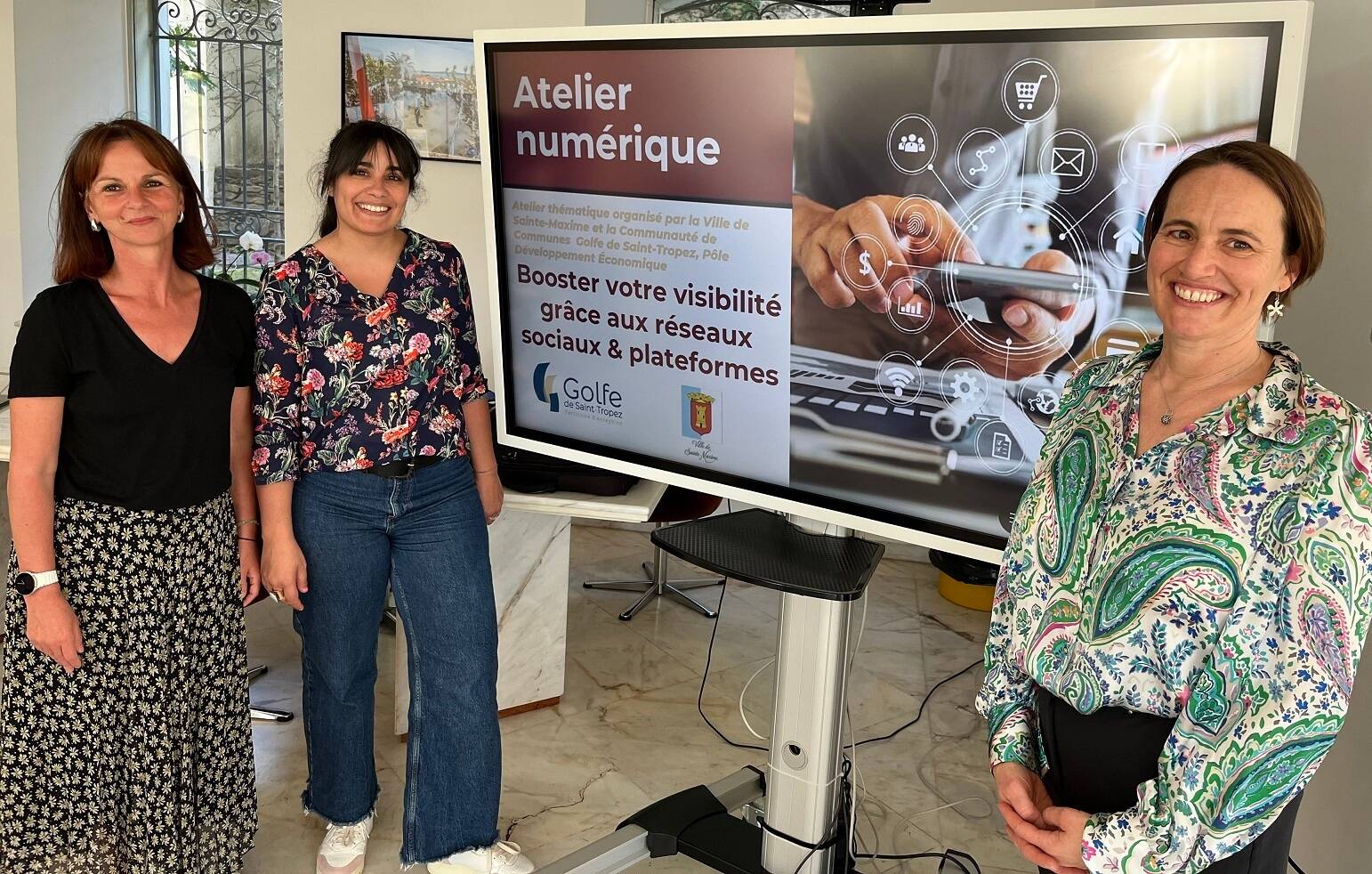 C'est une grande première: des ateliers numériques mis en place pour les commerçants à Sainte-Maxime