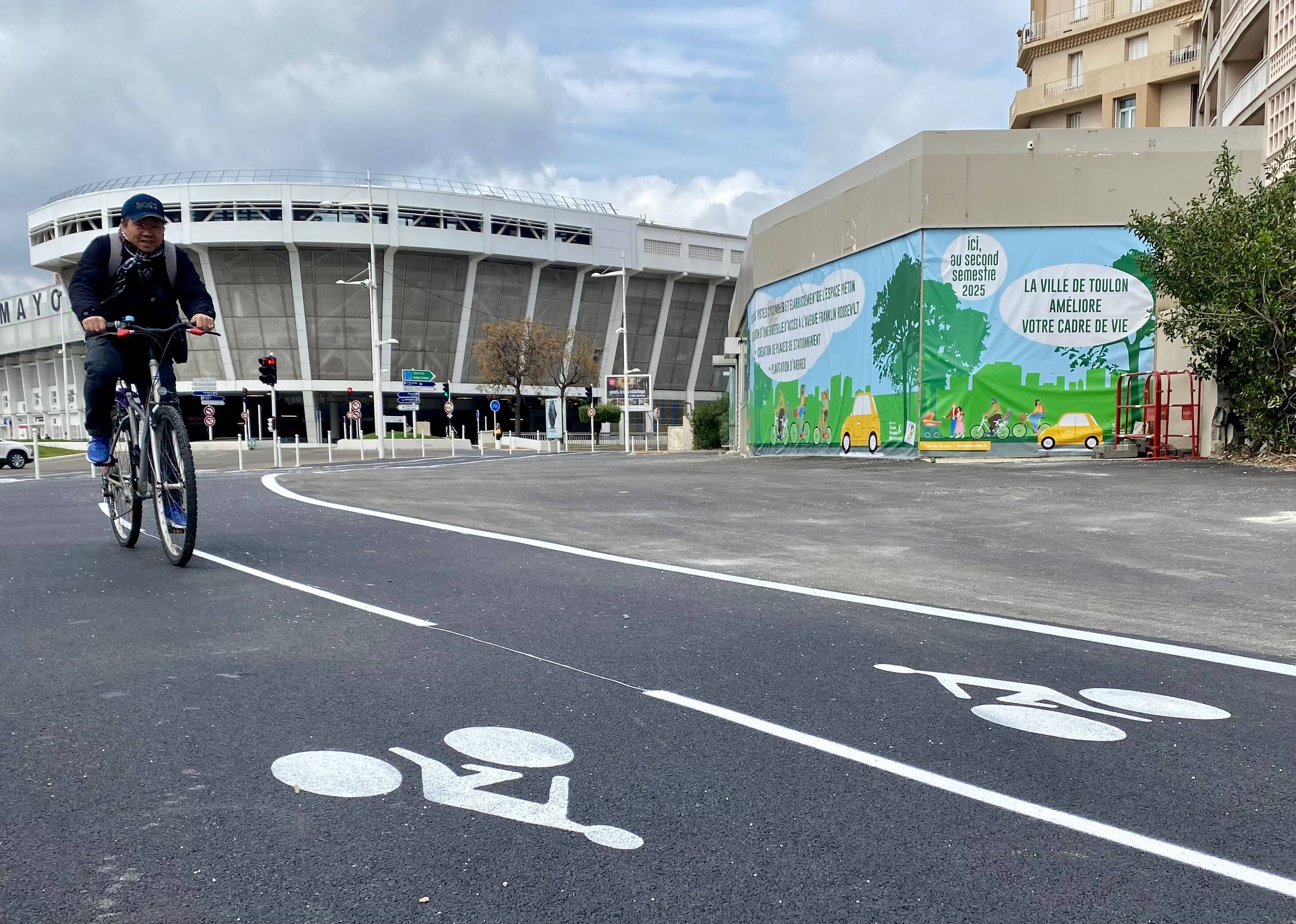 Une nouvelle piste cyclable accessible dans le centre de Toulon et un passage sous Mayol en projet
