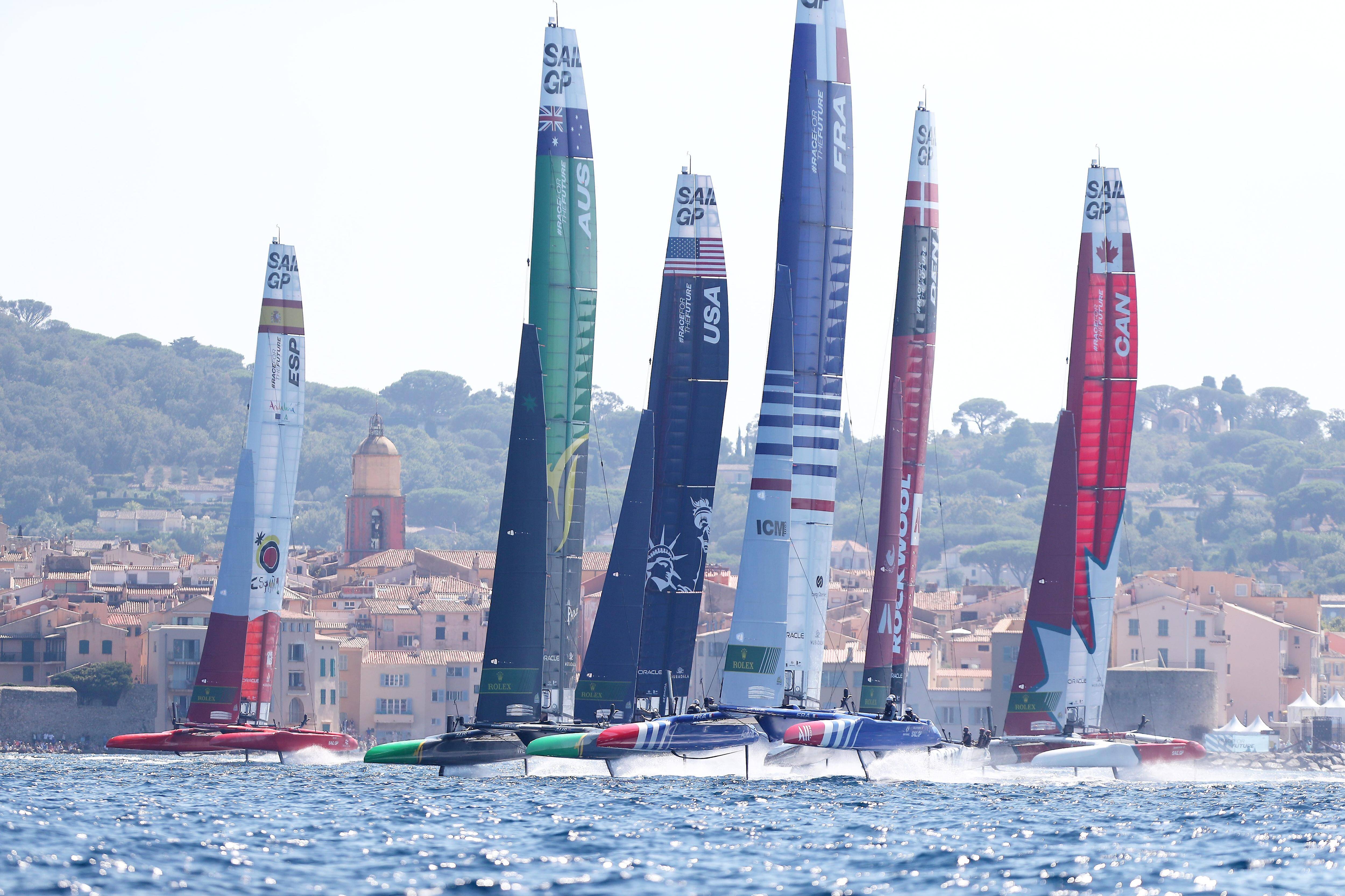 Retour des F1 de la mer de la Sail GP cette année à Saint-Tropez: une convention tripartite établie