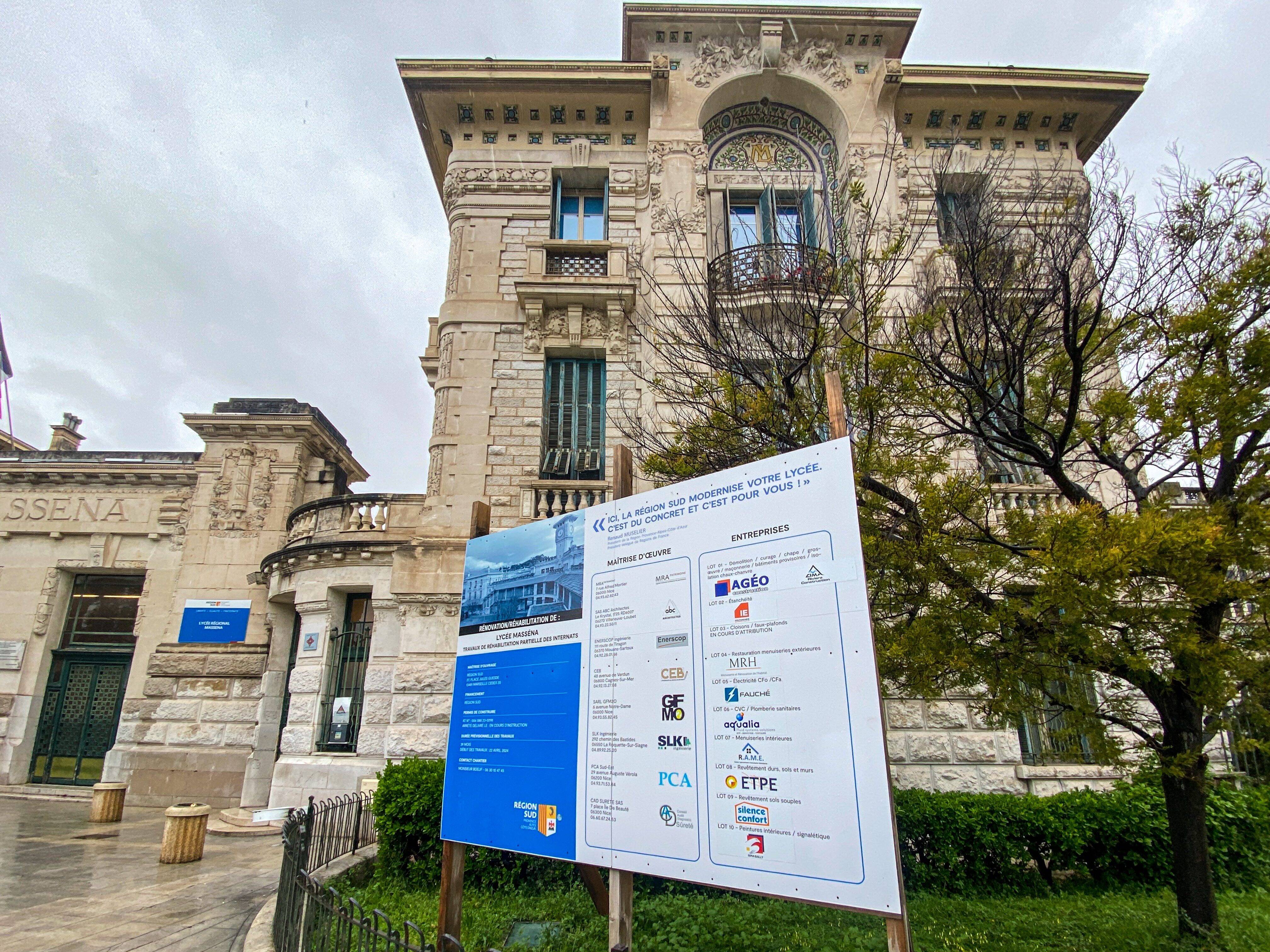 50 millions d'euros sont débloqués pour ce mythique lycée de Nice
