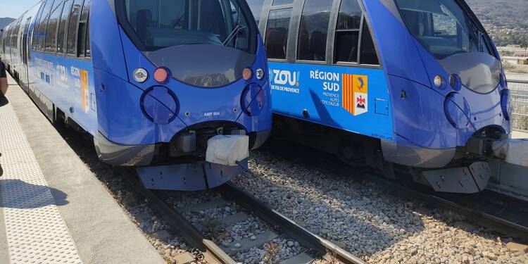 Un chariot élévateur tombe sur les rails, le train des Pignes à l’arrêt