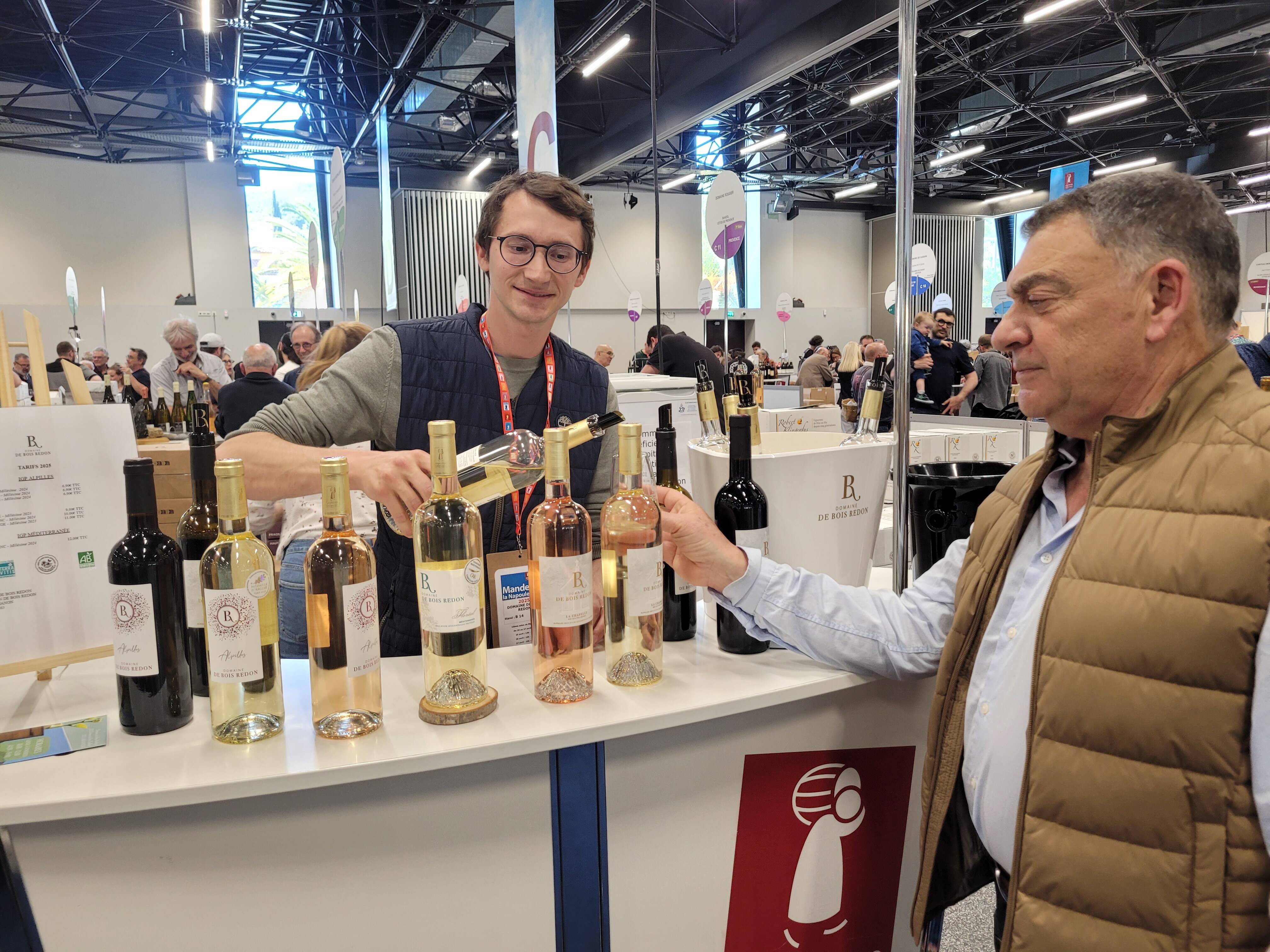 "Taxe Trump" et risque de repli des grands groupes... Au Salon des vins de Mandelieu, les vignerons indépendants inquiets pour l'avenir