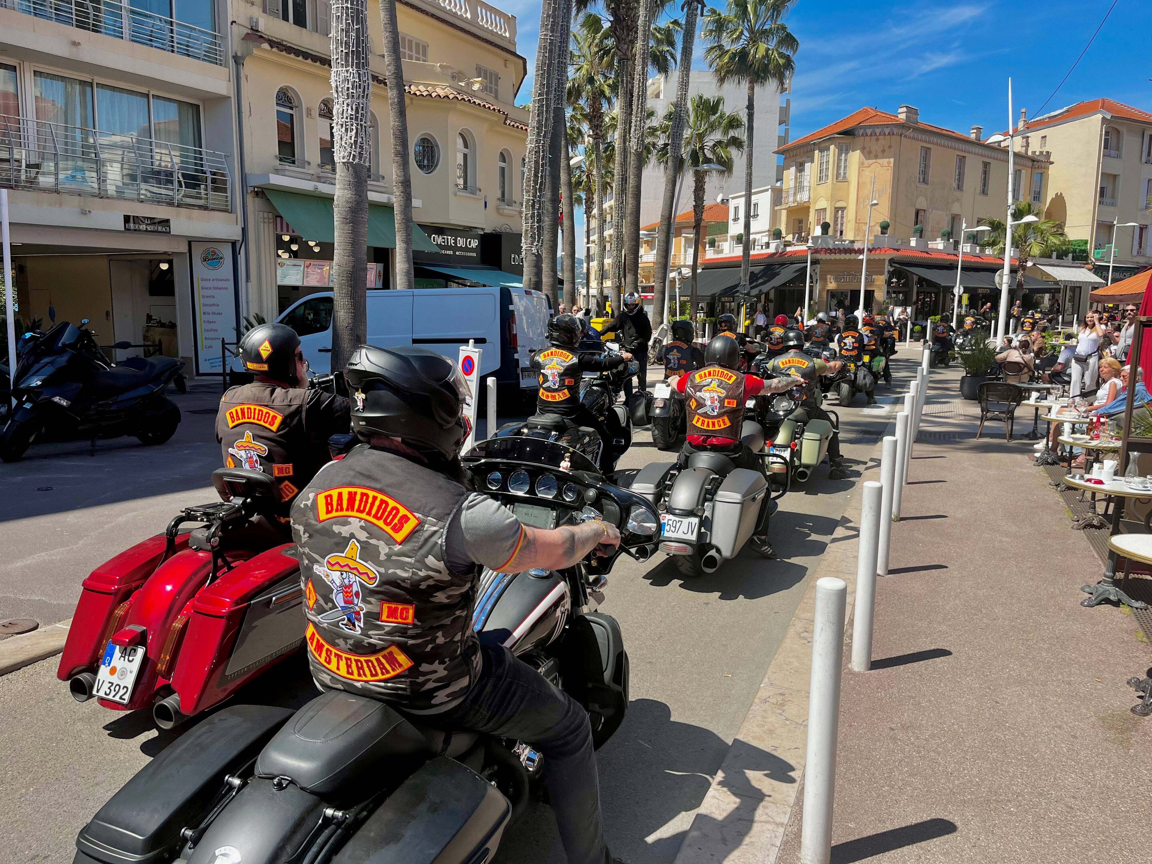 À Juan-les-Pins, un impressionnant cortège de motards a rendu hommage à Michael Rosenvold, chef des Bandidos Europe