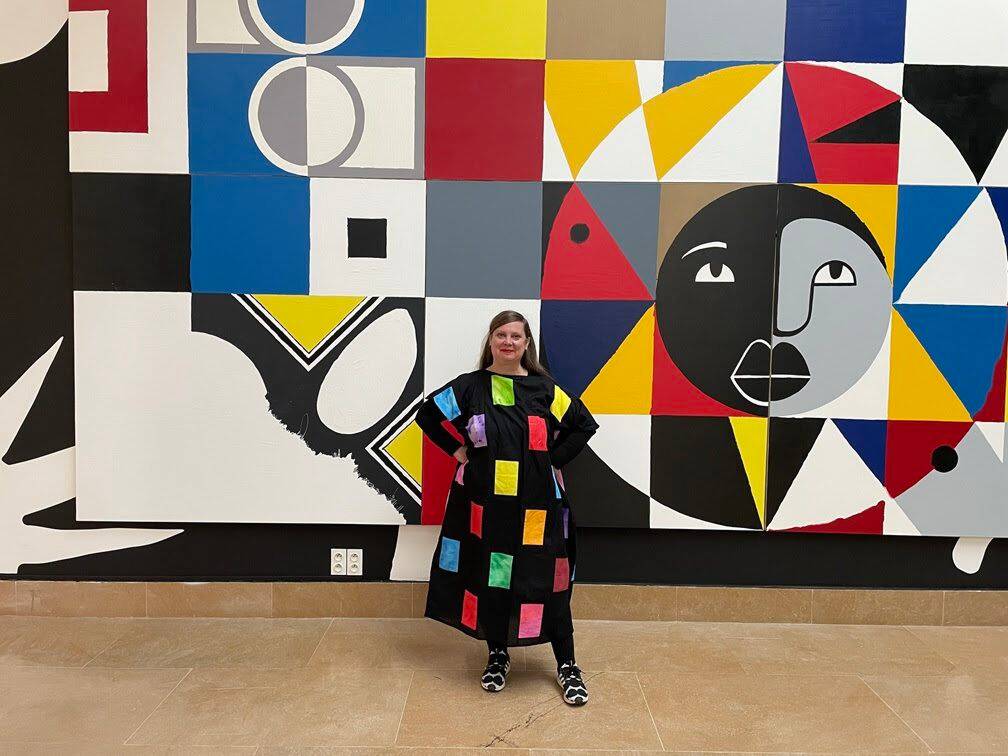 Karina Bisch, la tête dans le décor au musée national Fernand Léger à Biot