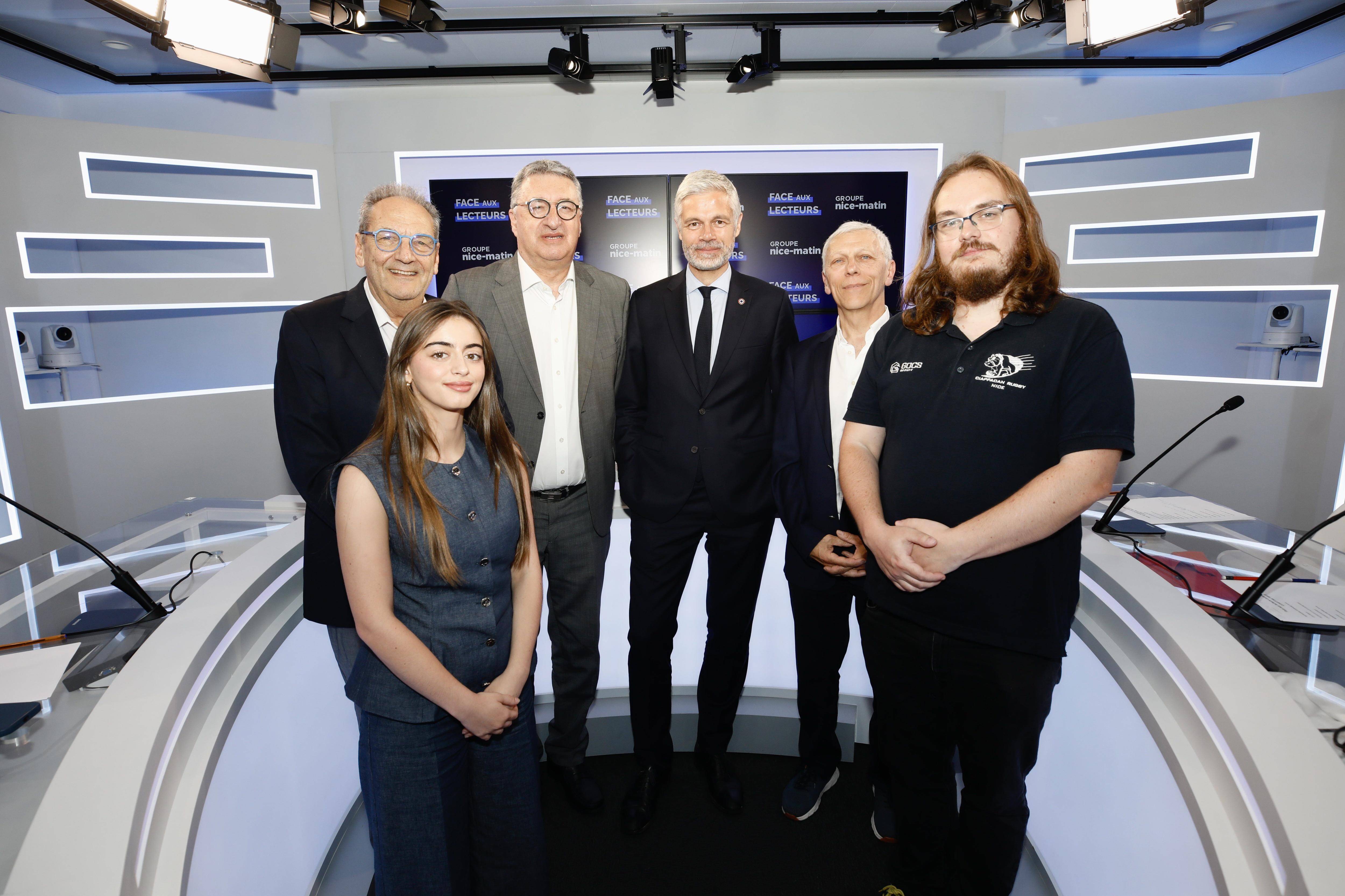 Laurent Wauquiez face aux lecteurs de Nice-Matin ce lundi à Nice