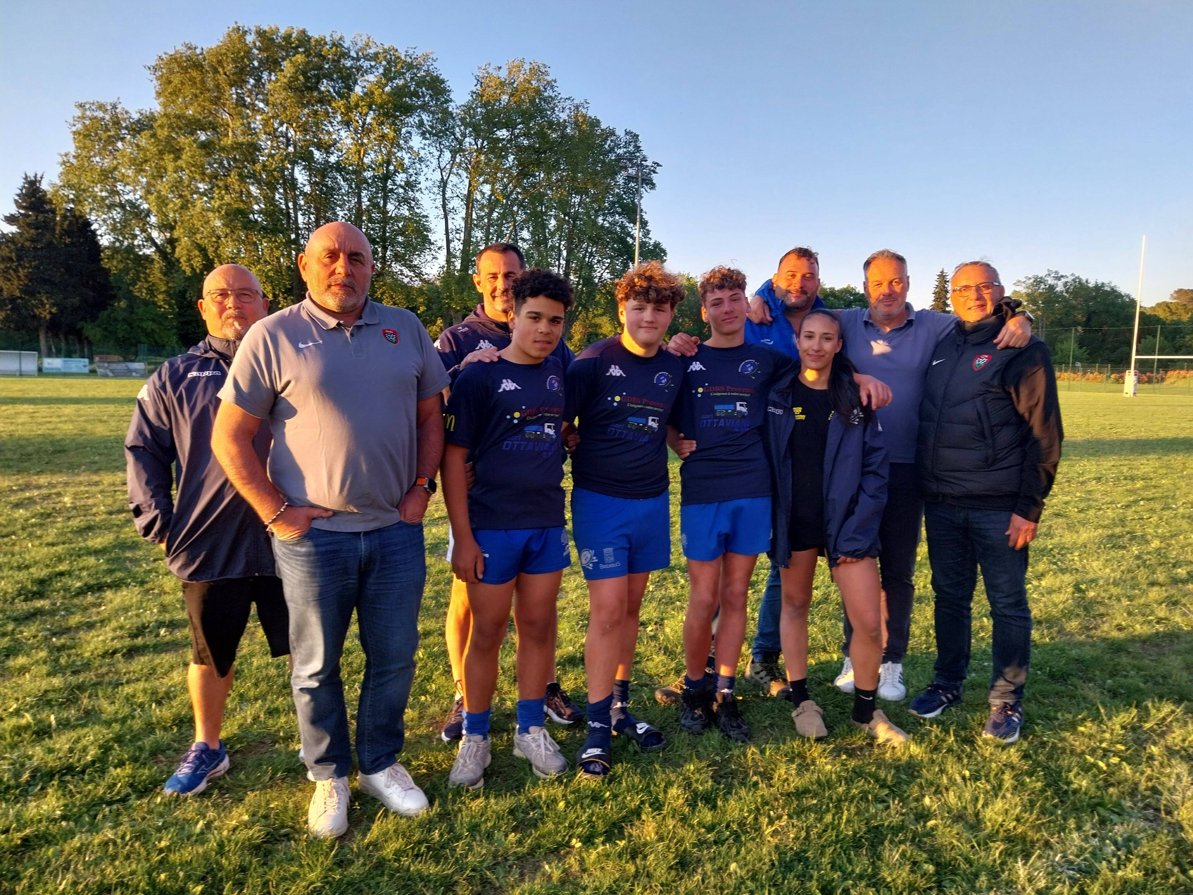 Des jeunes du Rugby club Brignoles Provence XV intègrent le programme RCT Passion