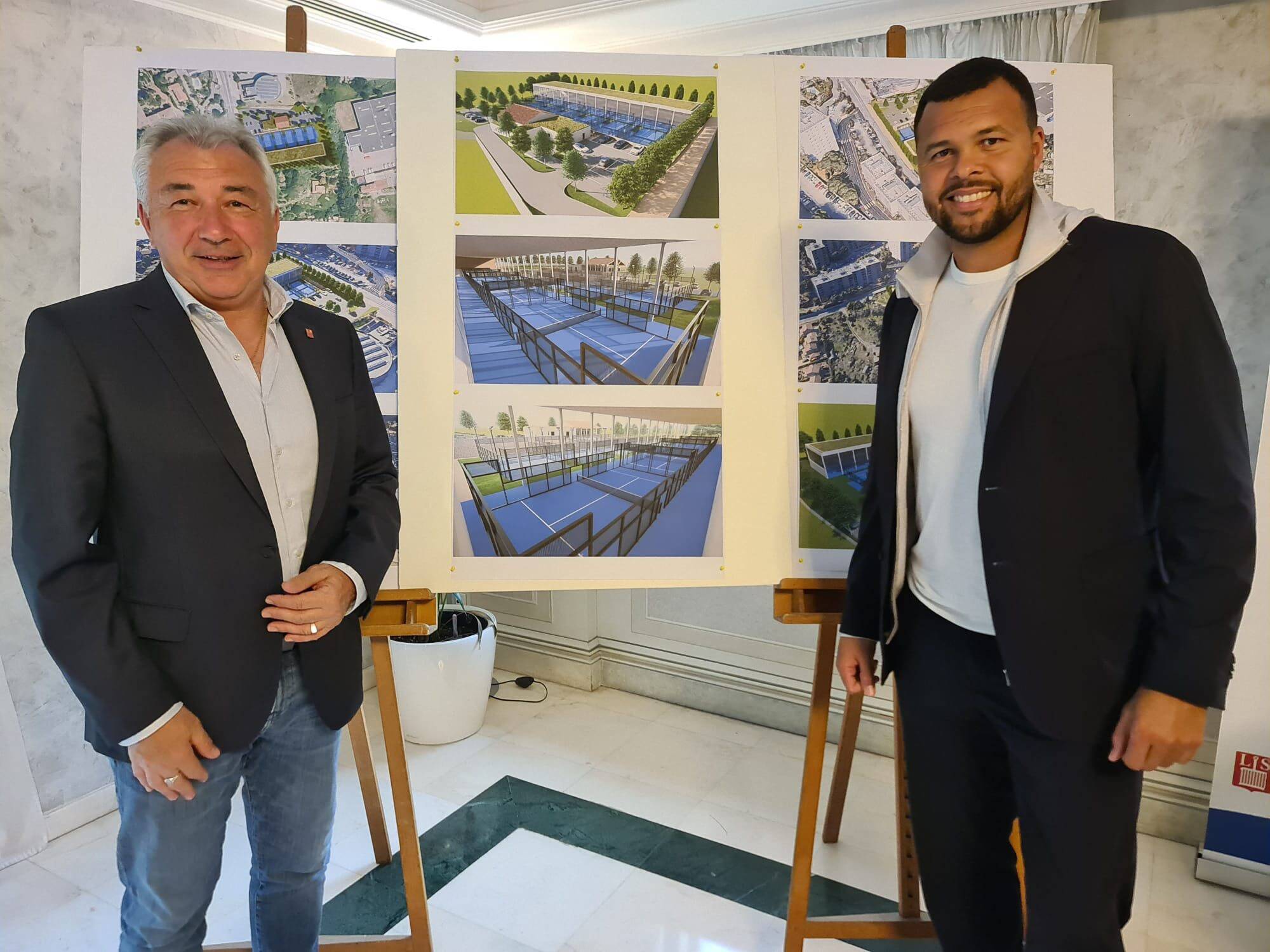 Un pôle padel devrait sortir de terre fin 2026 à Saint-Laurent-du-Var, Jo-Wilfried Tsonga est venu présenter son projet
