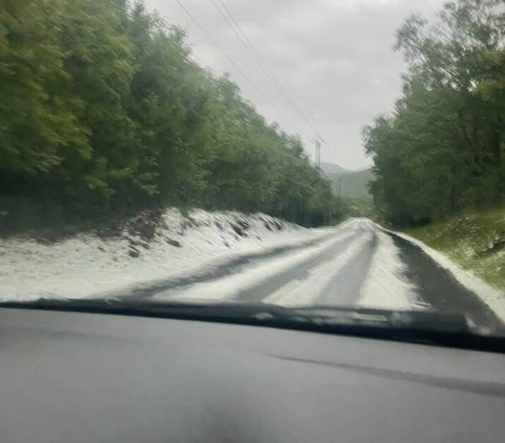 Un orage de grêle s'abat sur le secteur de Saint-Vallier