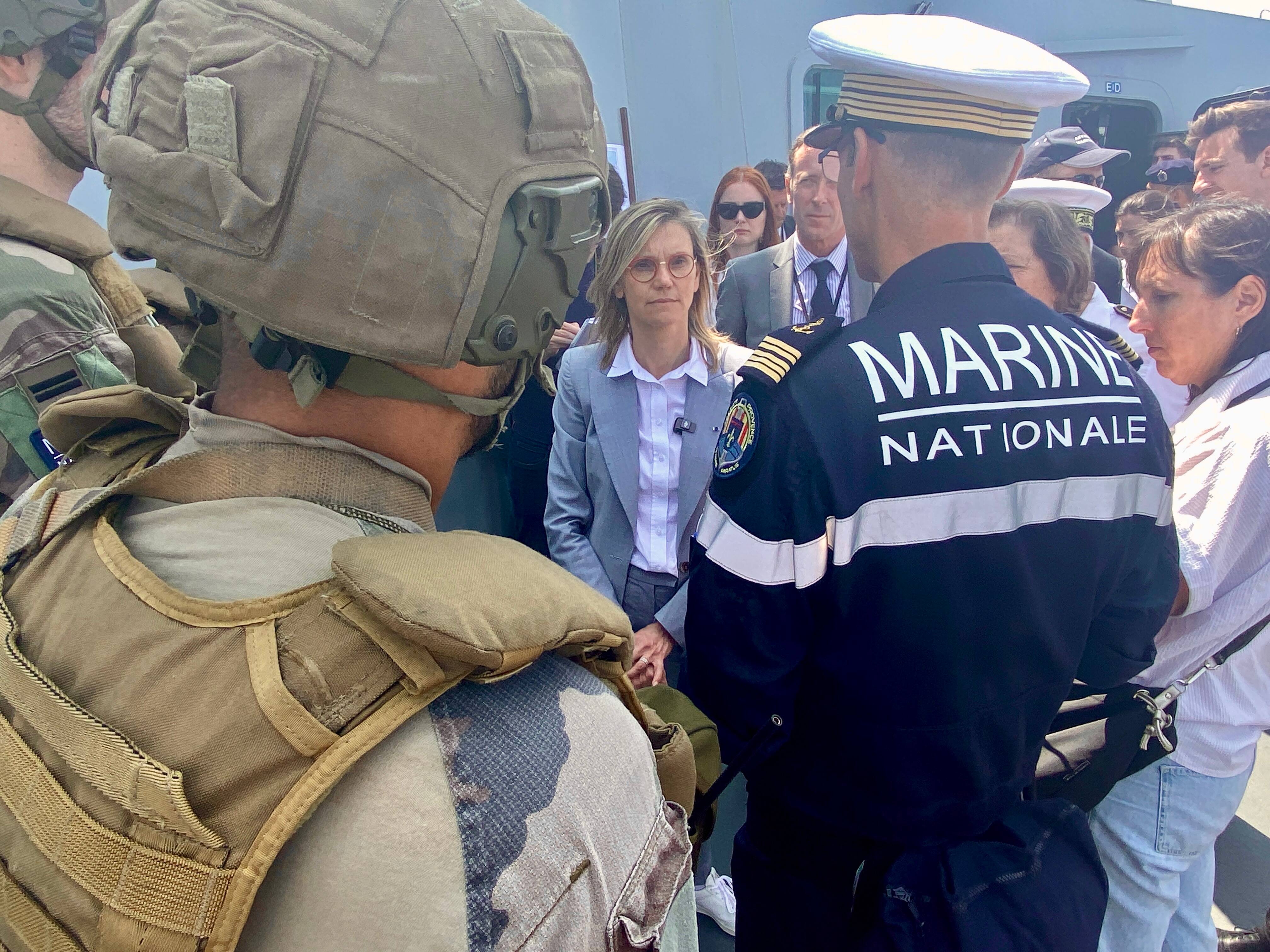 "Je ne peux pas laisser prononcer des mensonges": à Nice, la ministre Agnès Pannier-Runacher défend ses aires marines protégées