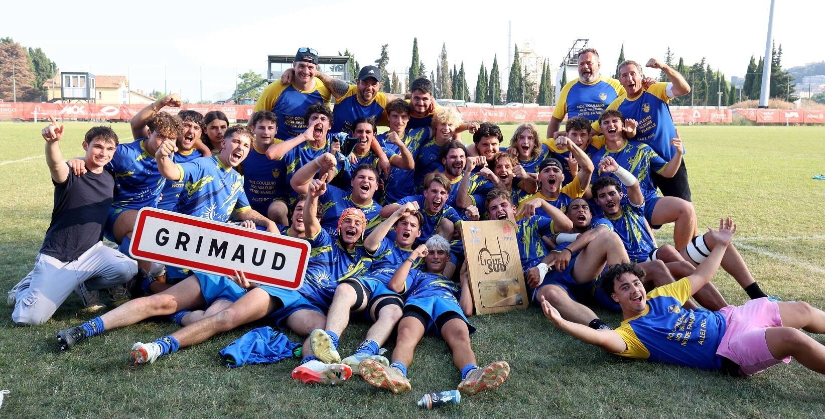 Rugby: les jeunes de deux formations du Golfe (RCG)-Grimaud remportent le titre de champion Paca à Nice