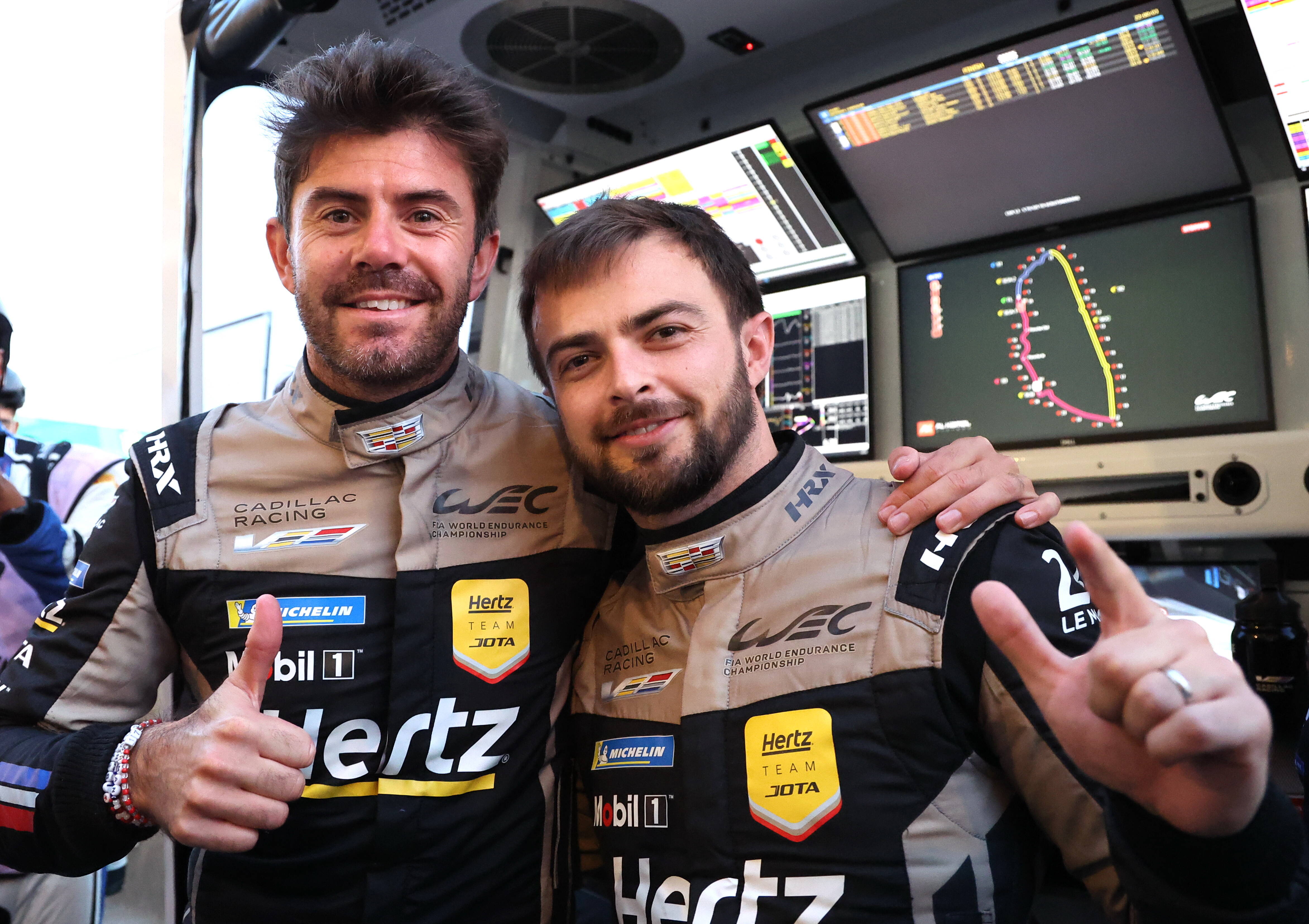 Le pilote antibois Norman Nato et ses coéquipiers britanniques hissent la Cadillac N°12 en pole position des 24 Heures du Mans