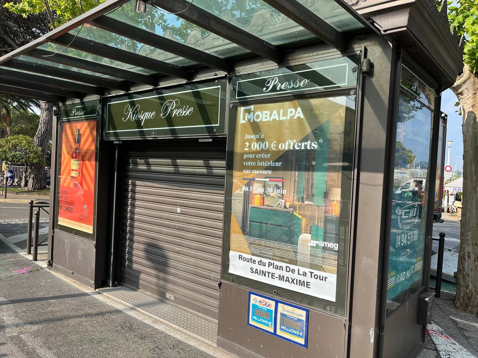 Le kiosque à journaux va t-il bientôt rouvrir avec une nouvelle tête à Sainte-Maxime?
