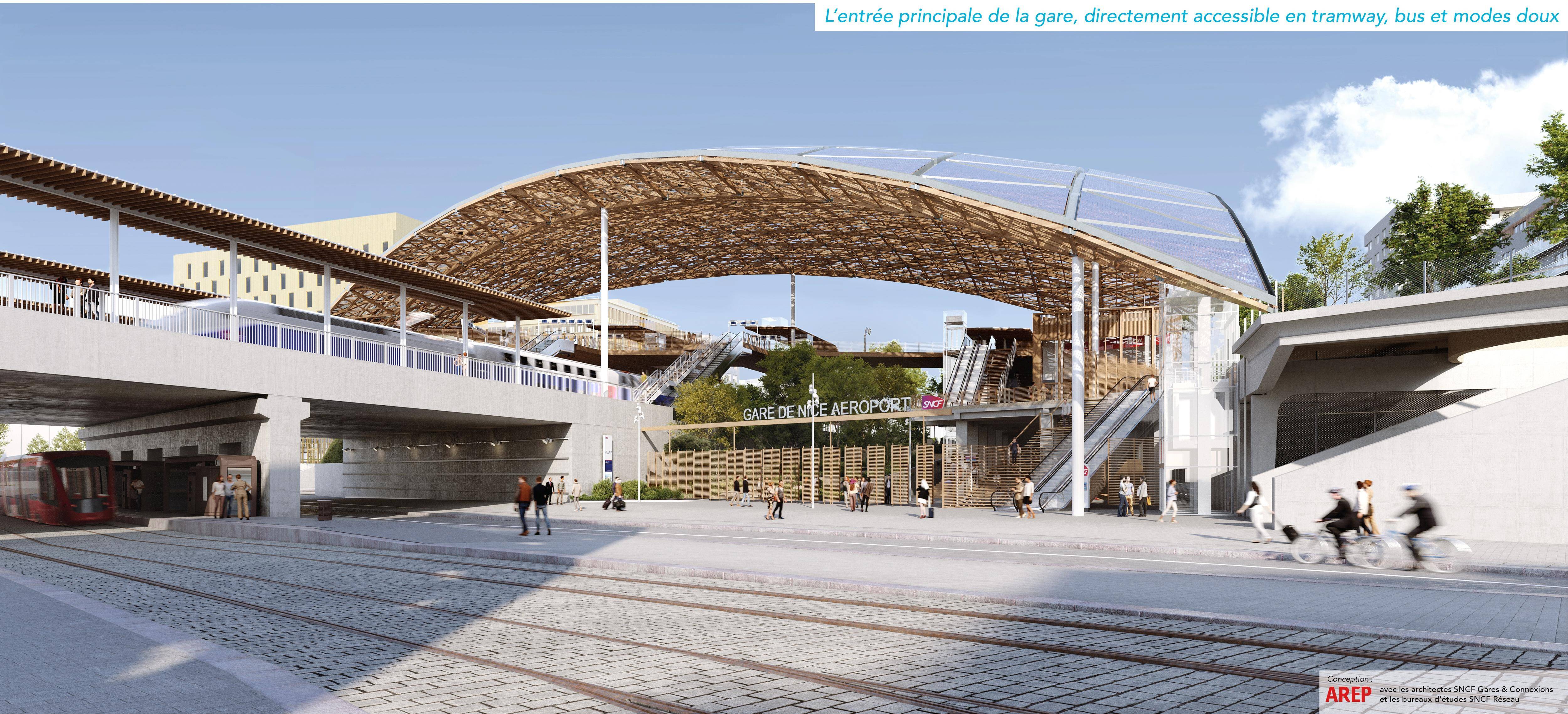 Un projet à 271 millions d'euros: voici la nouvelle gare de Nice-Aéroport, qui sera livrée en 2029