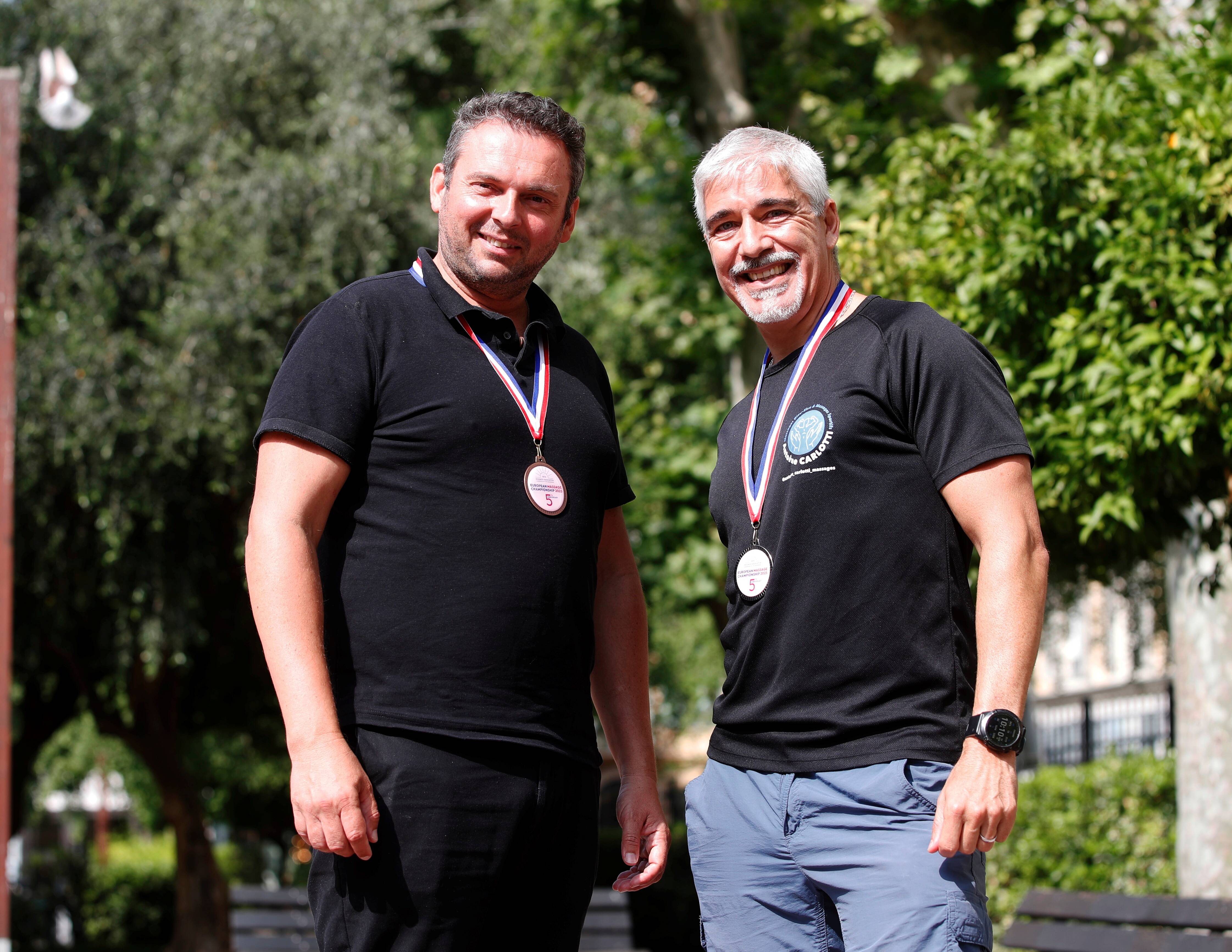 "Un partage qui nous délasse et nous permet de faire du bien": ces deux masseurs azuréens ont fini sur le podium du Championnat d'Europe de massage