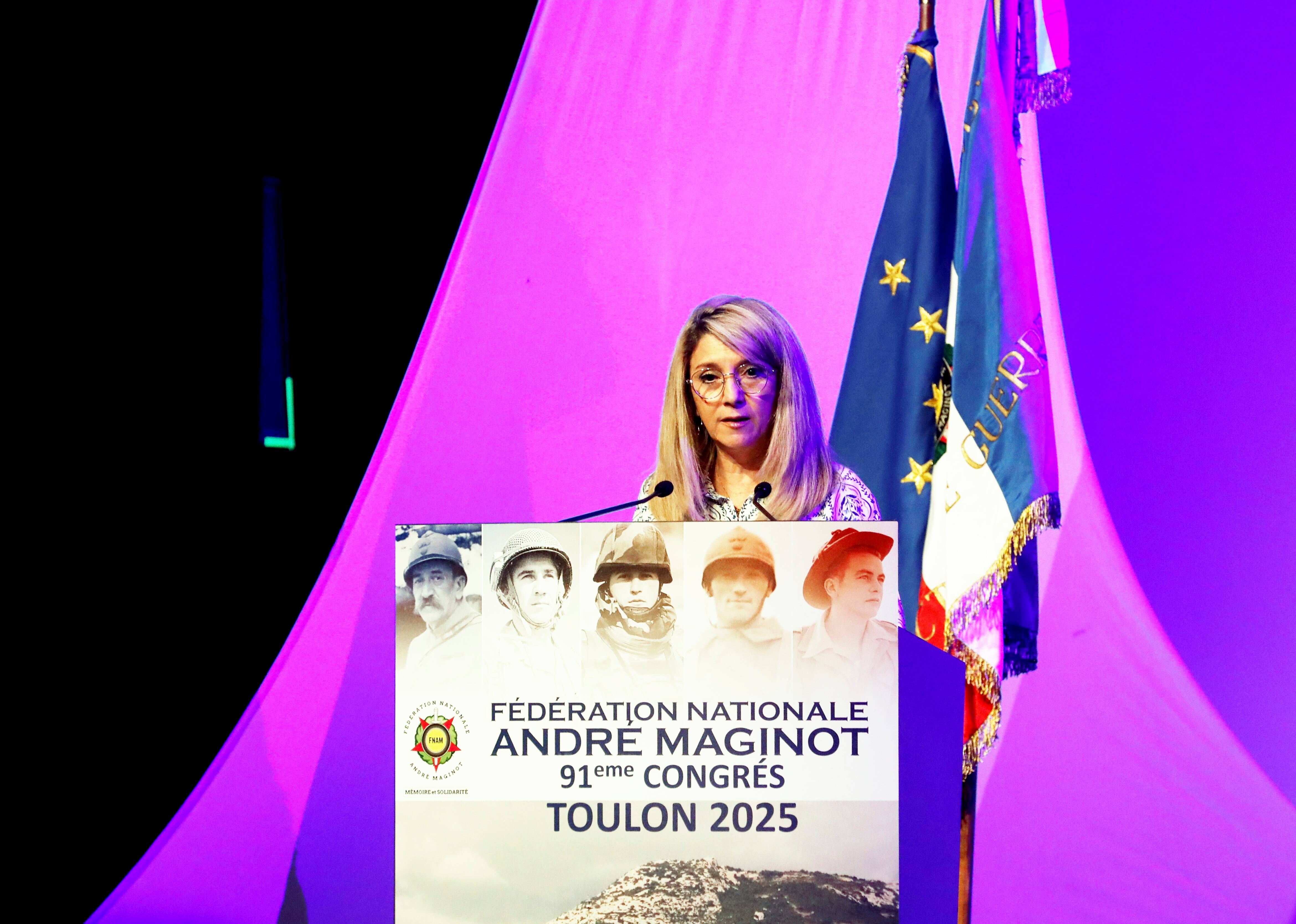 La ministre déléguée auprès du ministre des Armées "en famille" au 90e congrès de la Fédération nationale André Maginot