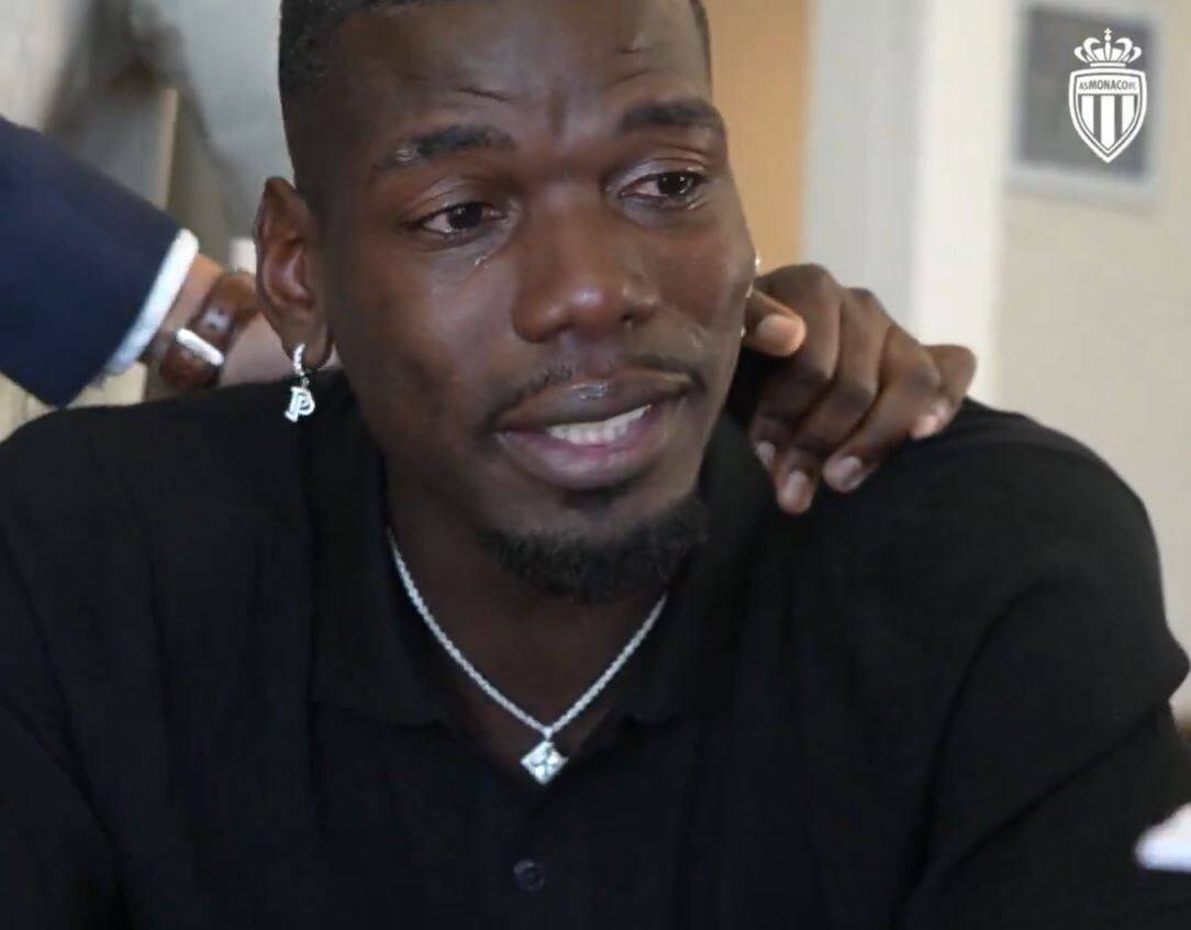 L'émotion de Paul Pogba au moment de signer son contrat avec l'AS Monaco